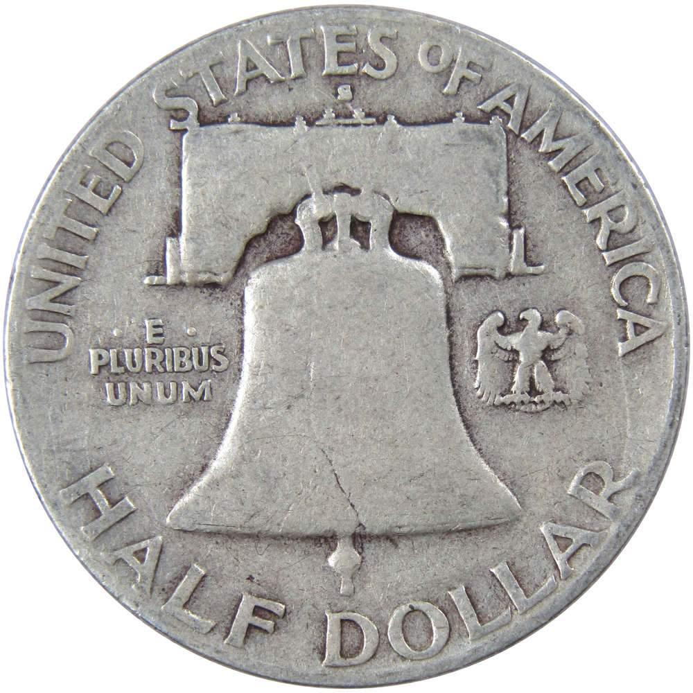 1949 S Franklin Half Dollar F Fine Silver 50c Coin