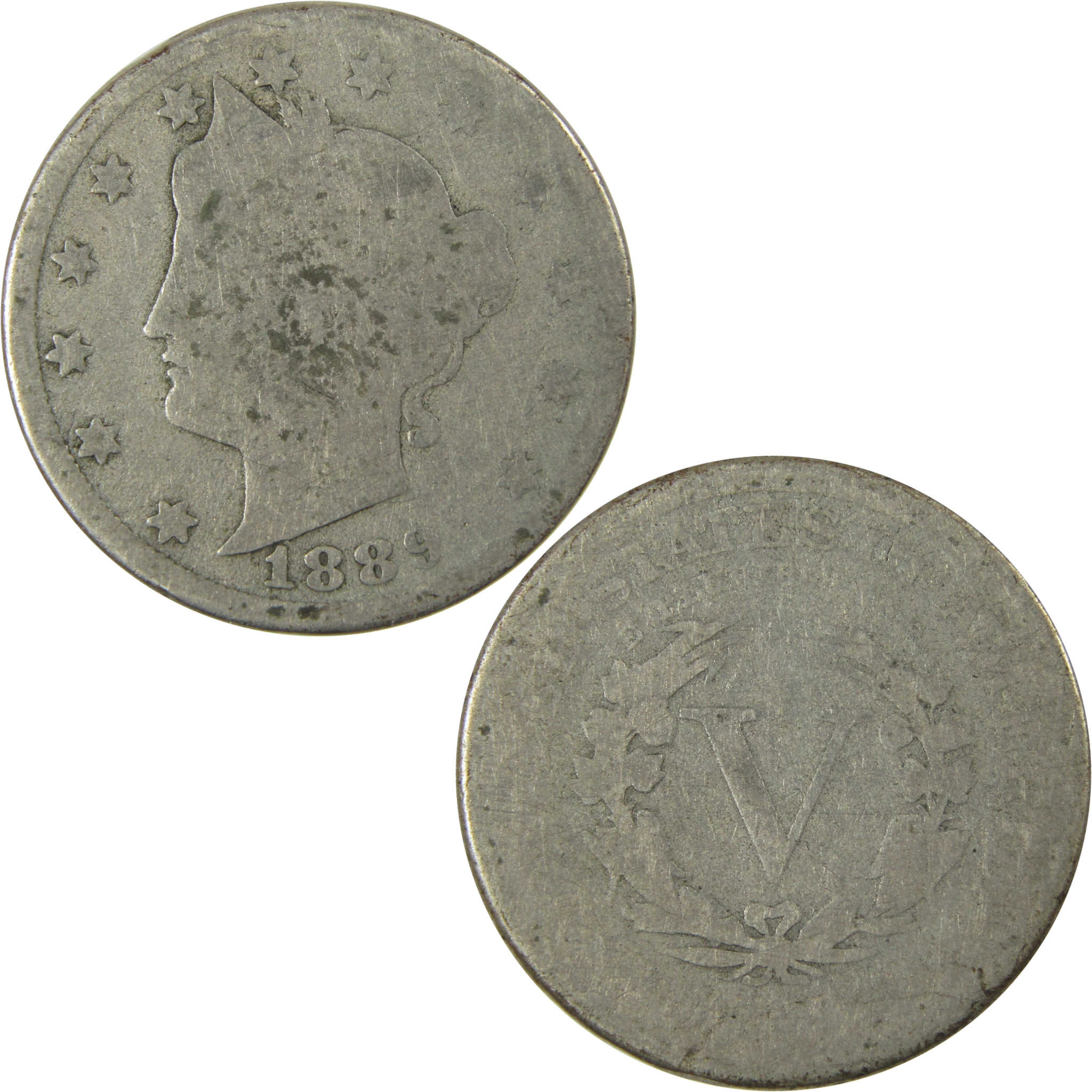 1889 Liberty Head V Nickel AG About Good 5c Coin SKU:I27223