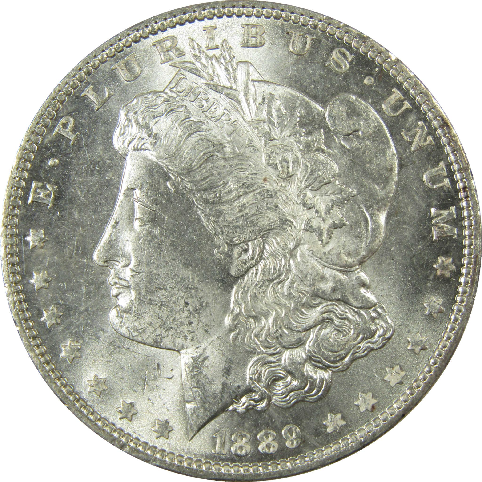 1889 Morgan Silver Dollar Uncirculated Mint State $1 Coin SKU:I27515 - Morgan coin - Morgan silver dollar - Morgan silver dollar for sale - Profile Coins & Collectibles