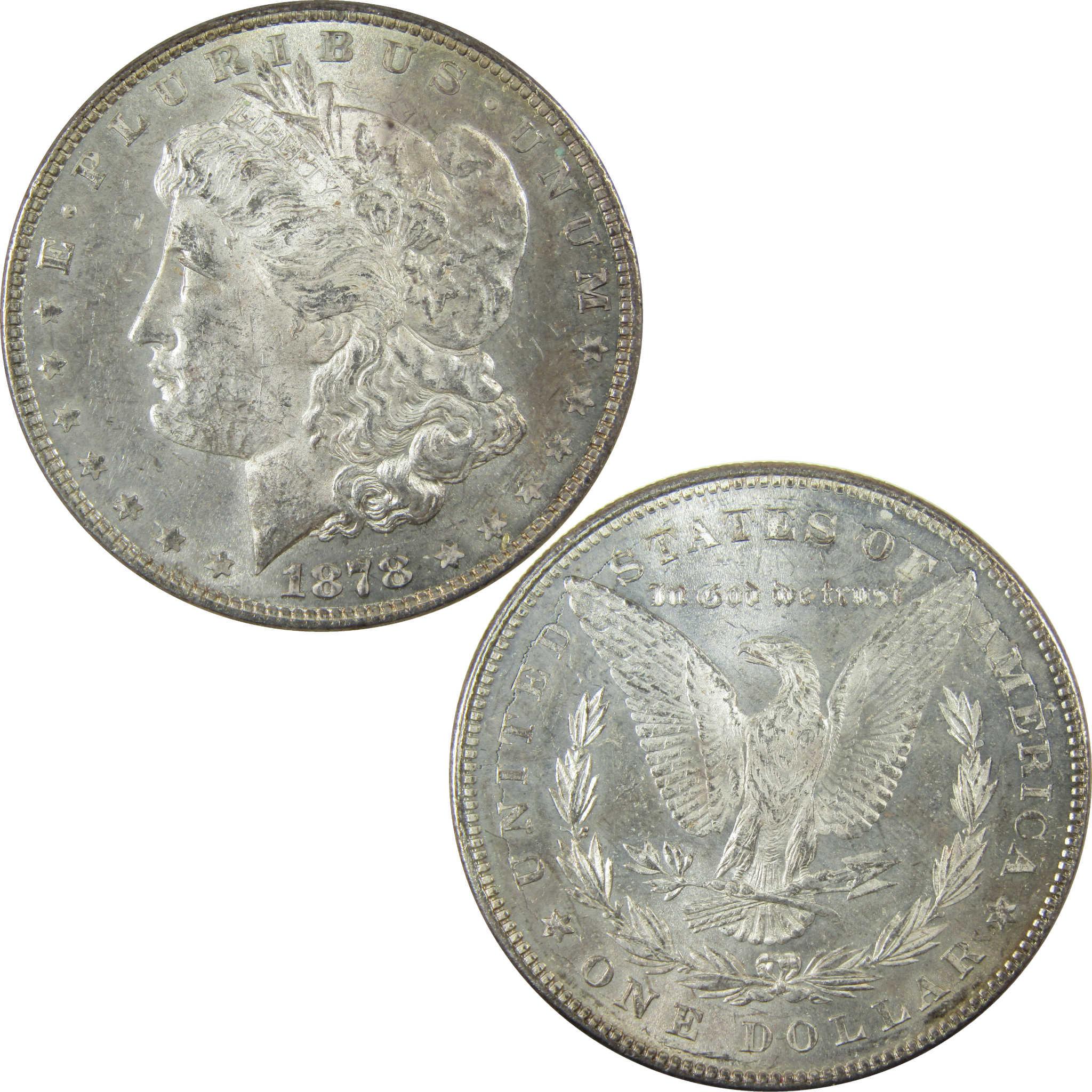 1878 7TF Rev 78 Morgan Silver Dollar Uncirculated SKU:I27677 - Morgan coin - Morgan silver dollar - Morgan silver dollar for sale - Profile Coins & Collectibles
