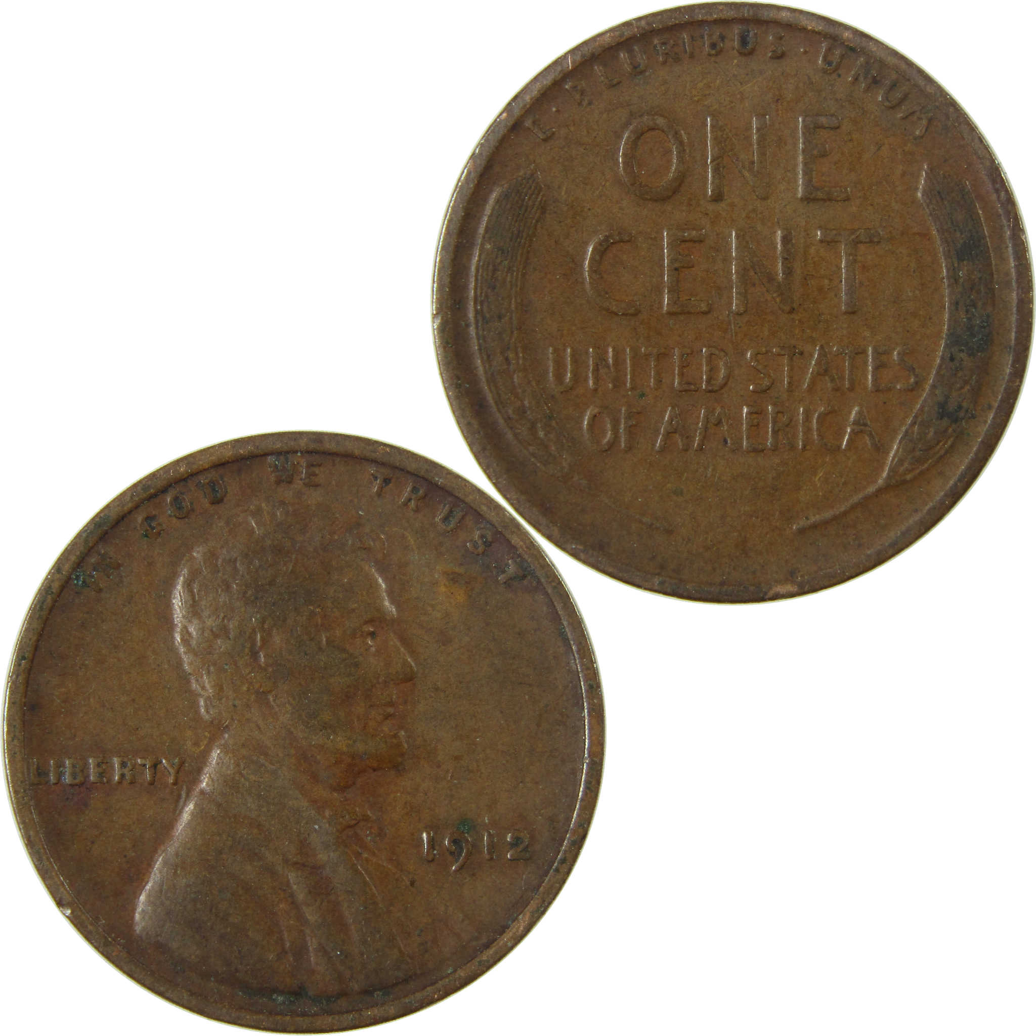 1912 Lincoln Wheat Cent VG Very Good Penny 1c Coin SKU:I26850