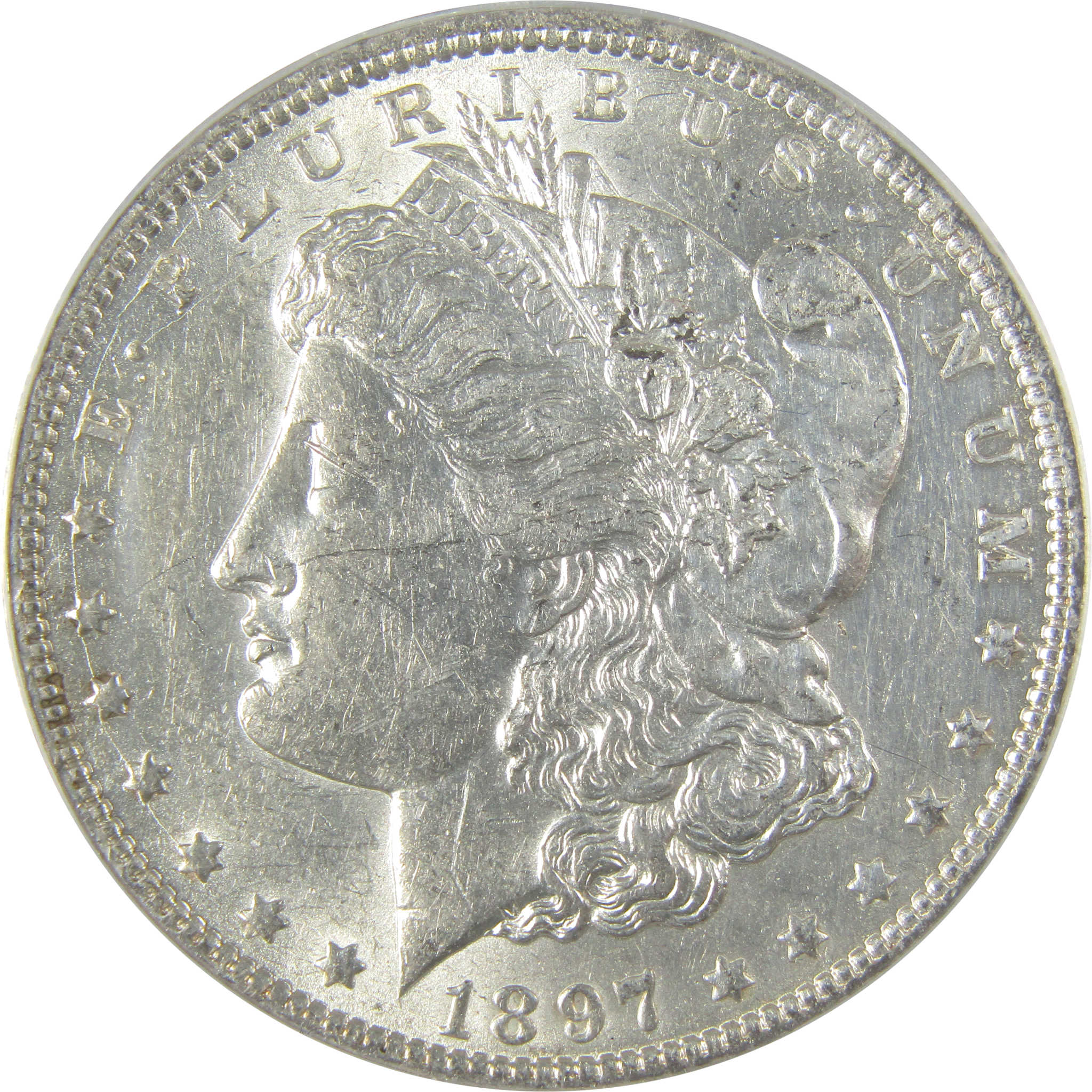 1897 O Morgan Dollar AU 50 Details ANACS Silver $1 Coin SKU:I19201 - Morgan coin - Morgan silver dollar - Morgan silver dollar for sale - Profile Coins & Collectibles