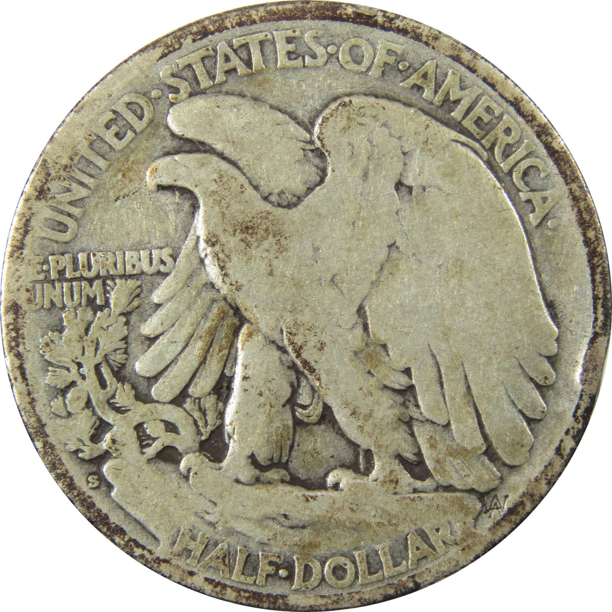 1921 S Liberty Walking Silver Half Dollar G Good SKU:CP1446