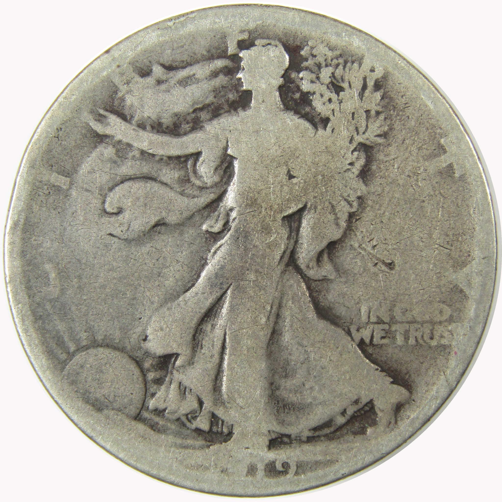 1919 Liberty Walking Silver Half Dollar G Good 50c Coin SKU:CP1467