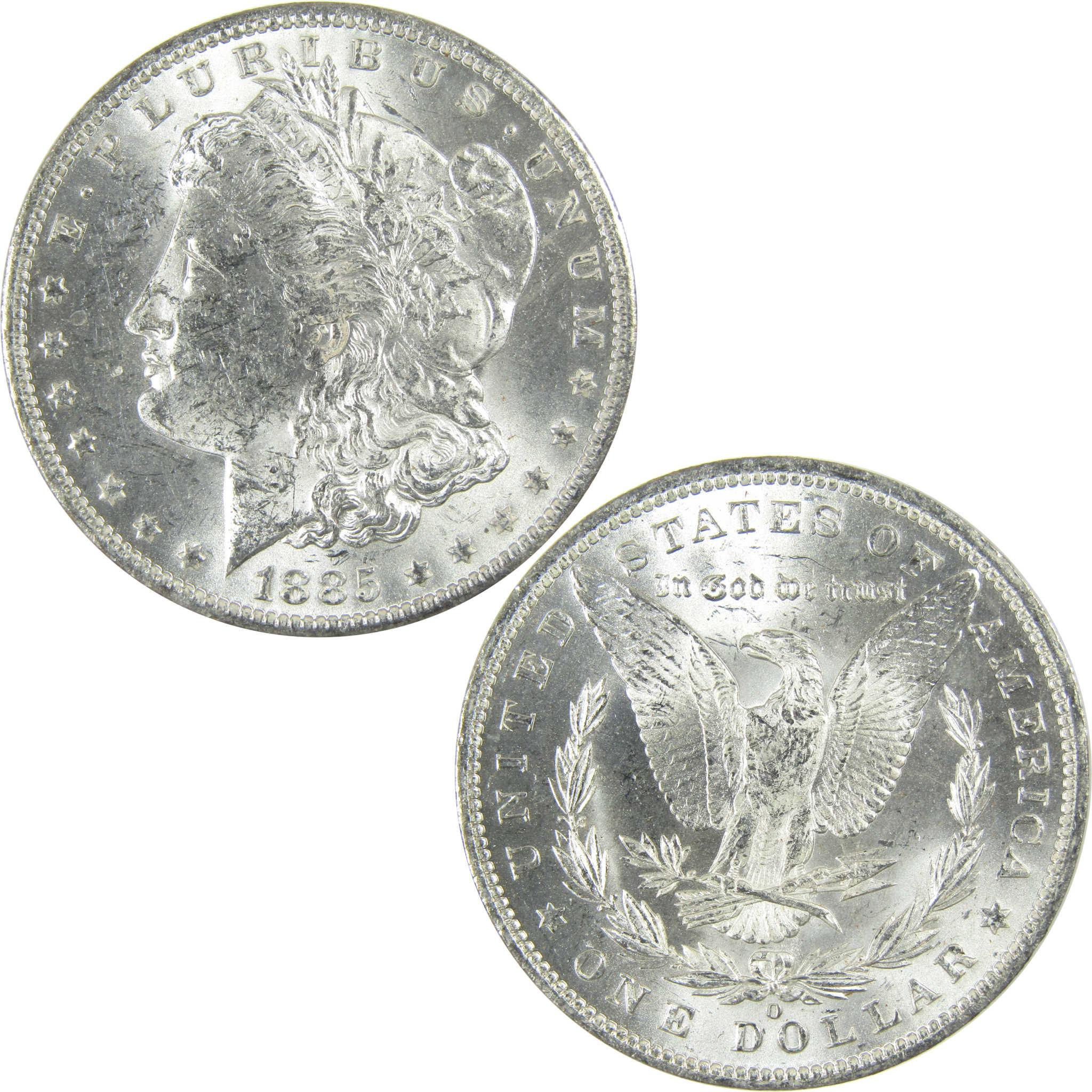 1885 O Morgan Silver Dollar Uncirculated Mint State $1 Coin SKU:I27470 - Morgan coin - Morgan silver dollar - Morgan silver dollar for sale - Profile Coins & Collectibles