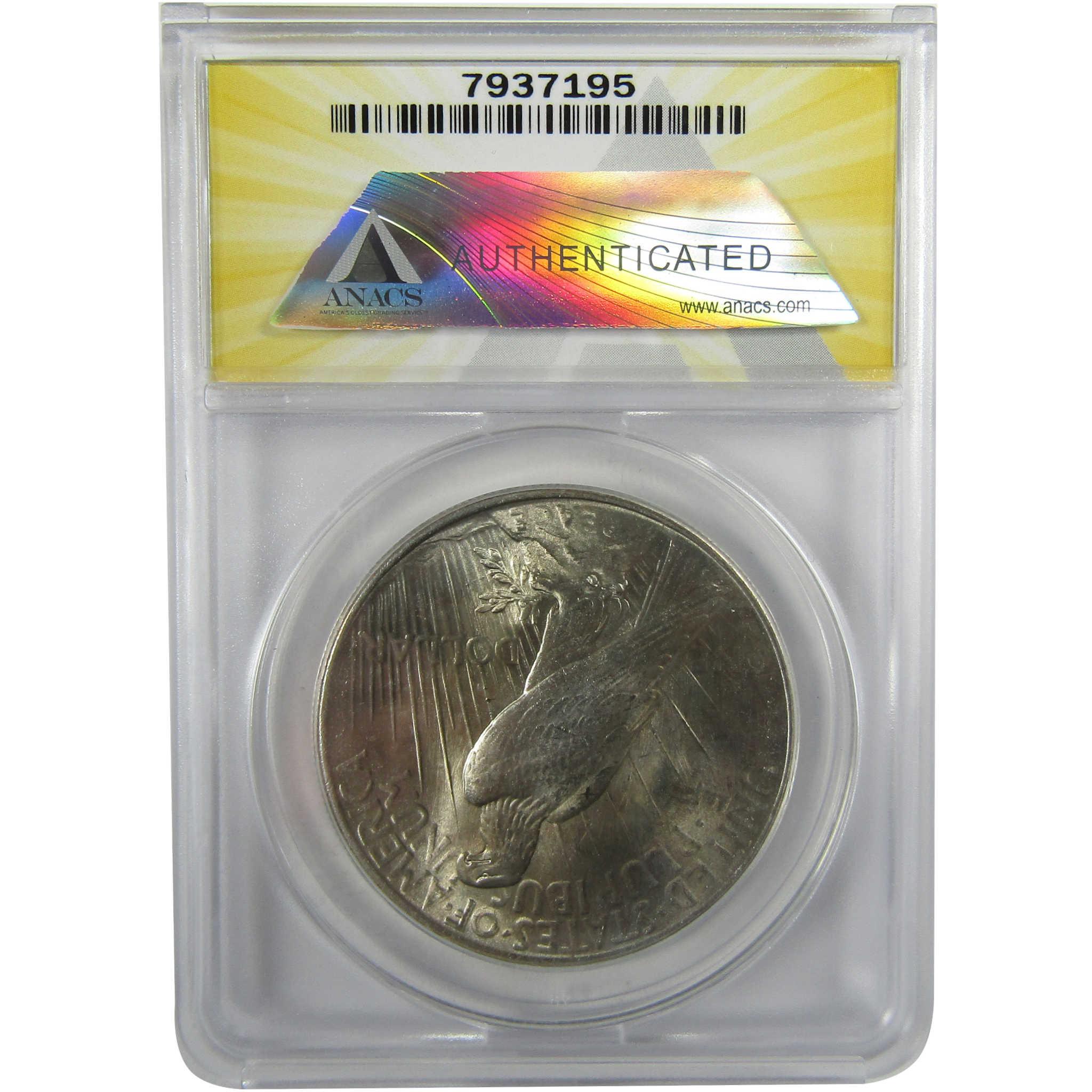 1925 Peace Silver Dollar MS 64 ANACS Uncirculated $1 CoinSKU:I28078
