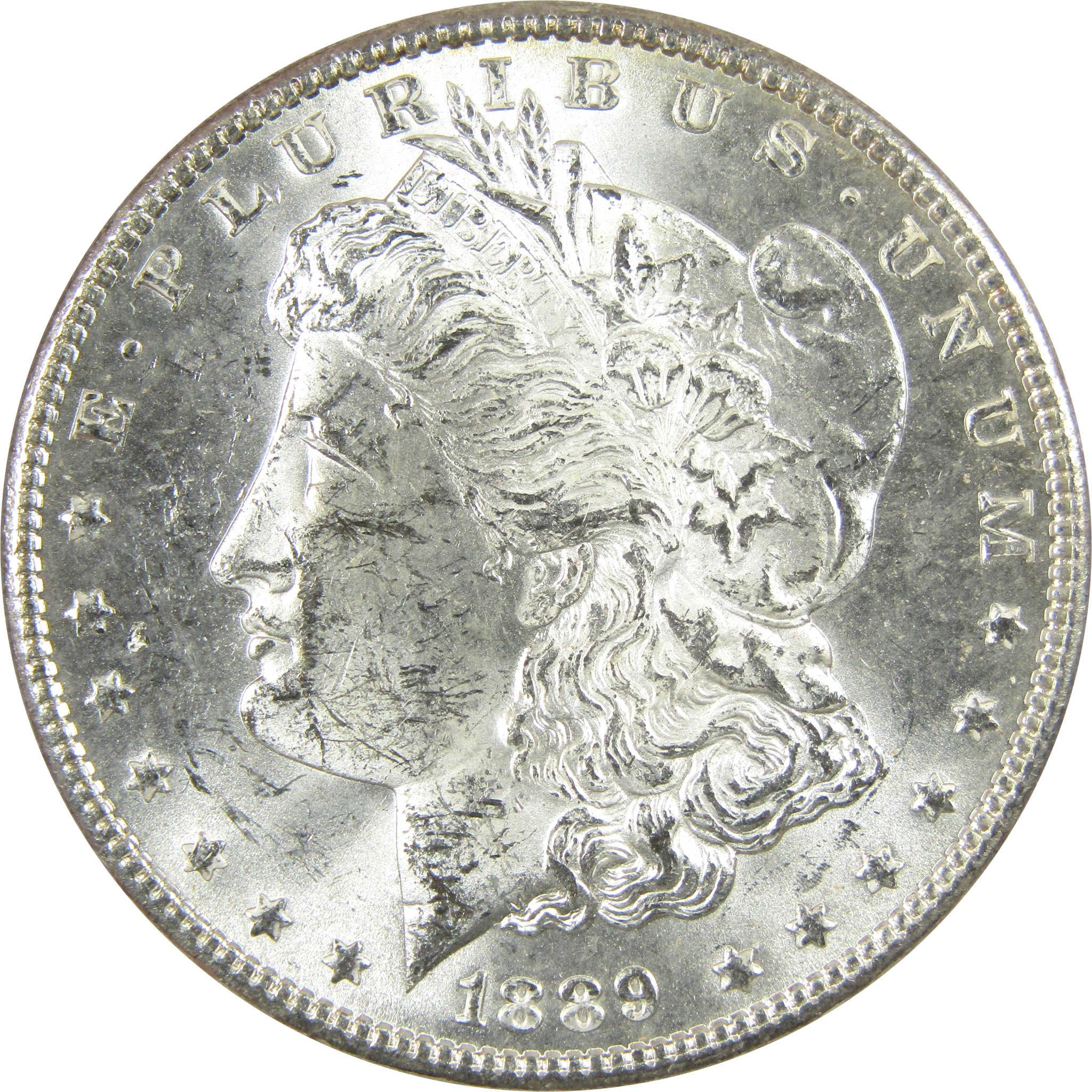 1889 Morgan Silver Dollar Uncirculated Toned Reverse SKU:I25192