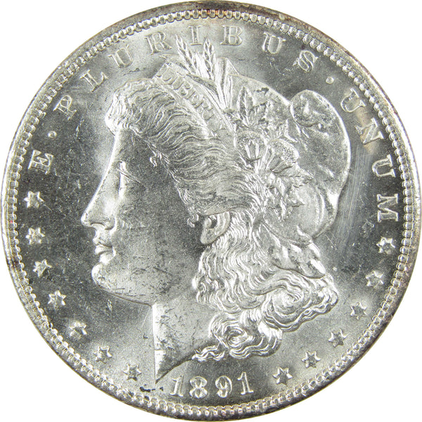 1891 CC Morgan Silver Dollar Uncirculated Details $1 Coin SKU:CP1689