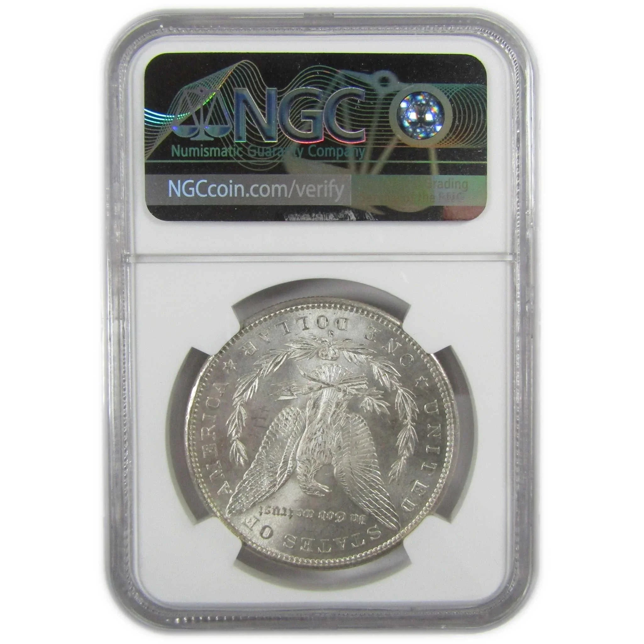 1880 S Morgan Silver Dollar MS 64 NGC Olive Toned Obverse SKU:CP422