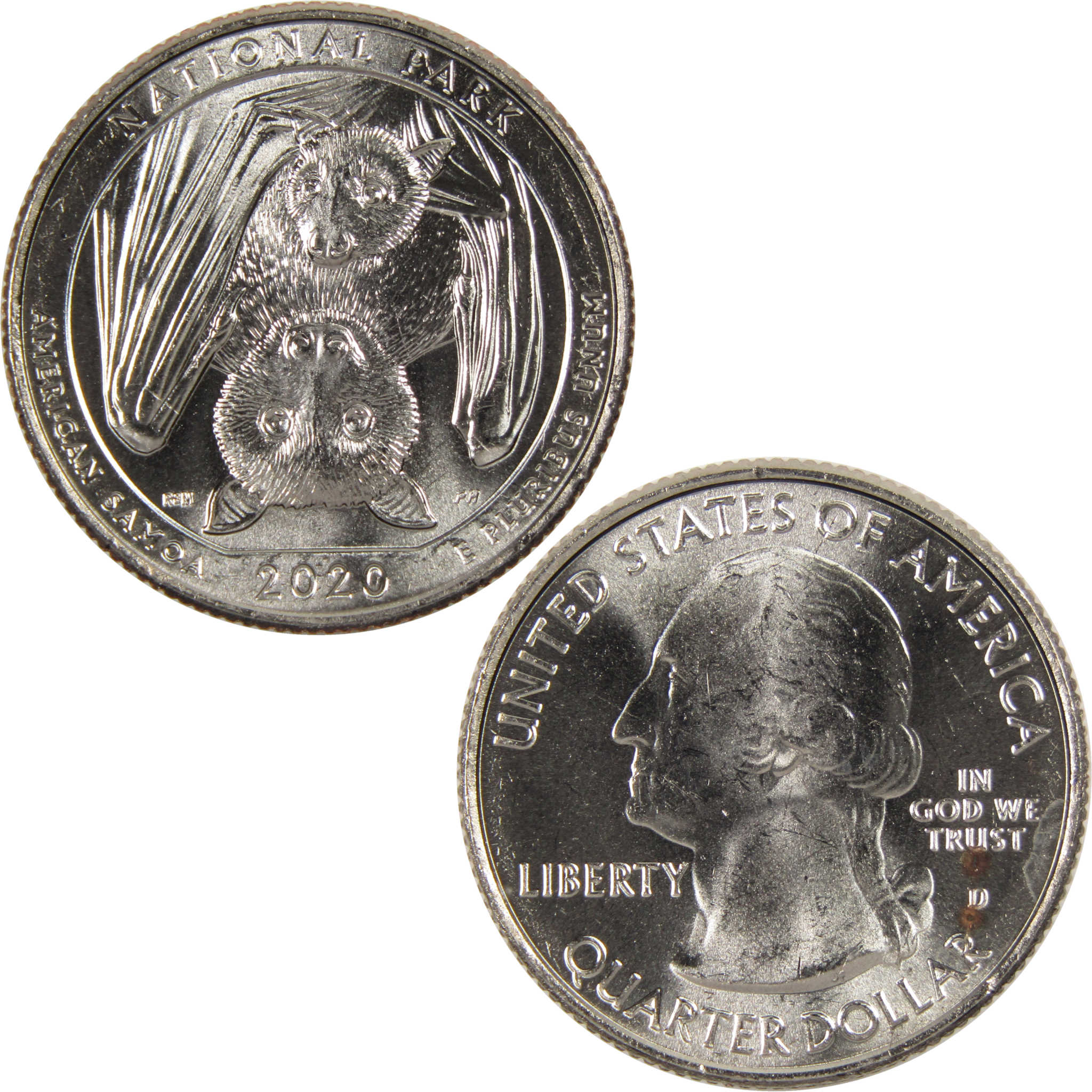 2020 D NP of American Samoa National Park Quarter BU Uncirculated Clad