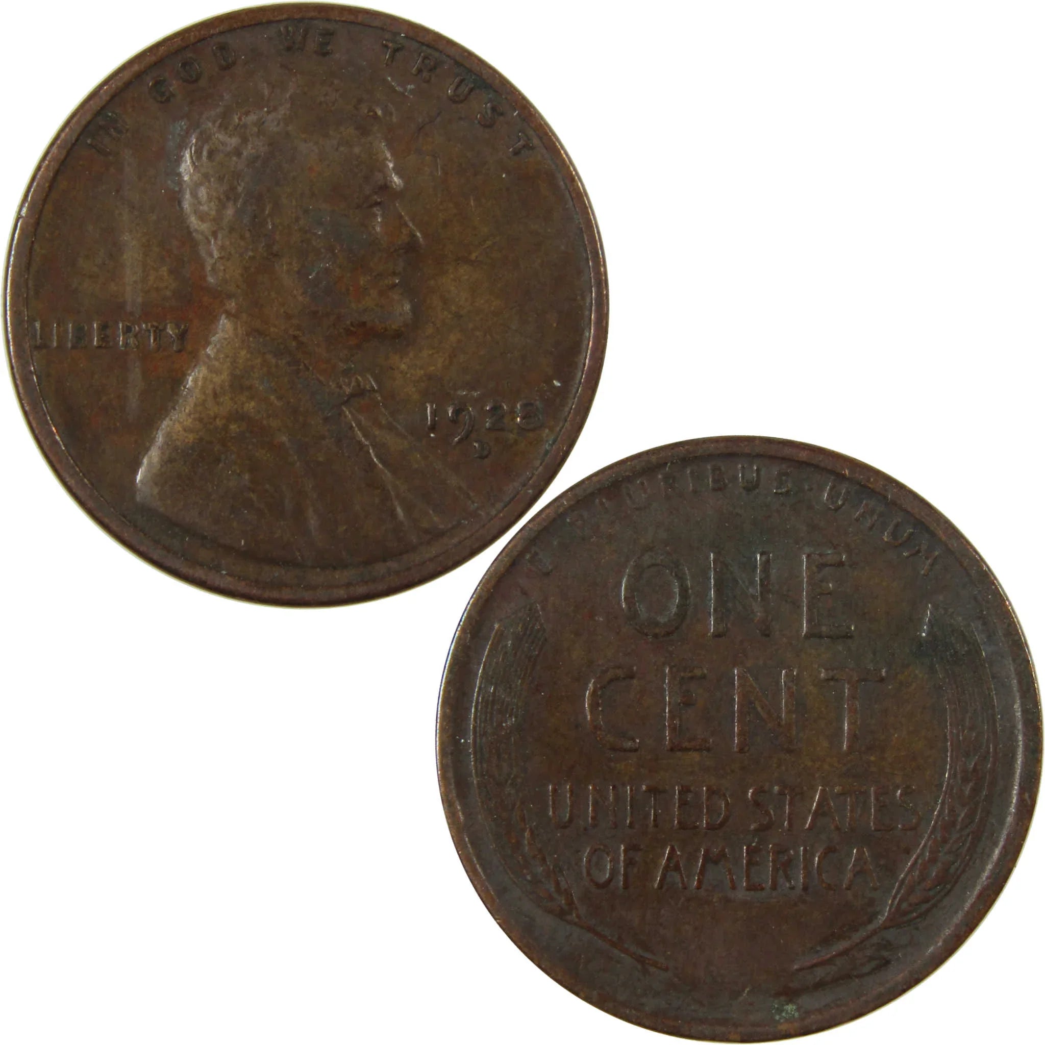 1928 D Lincoln Wheat Cent VF Very Fine Penny 1c Coin SKU:I27600