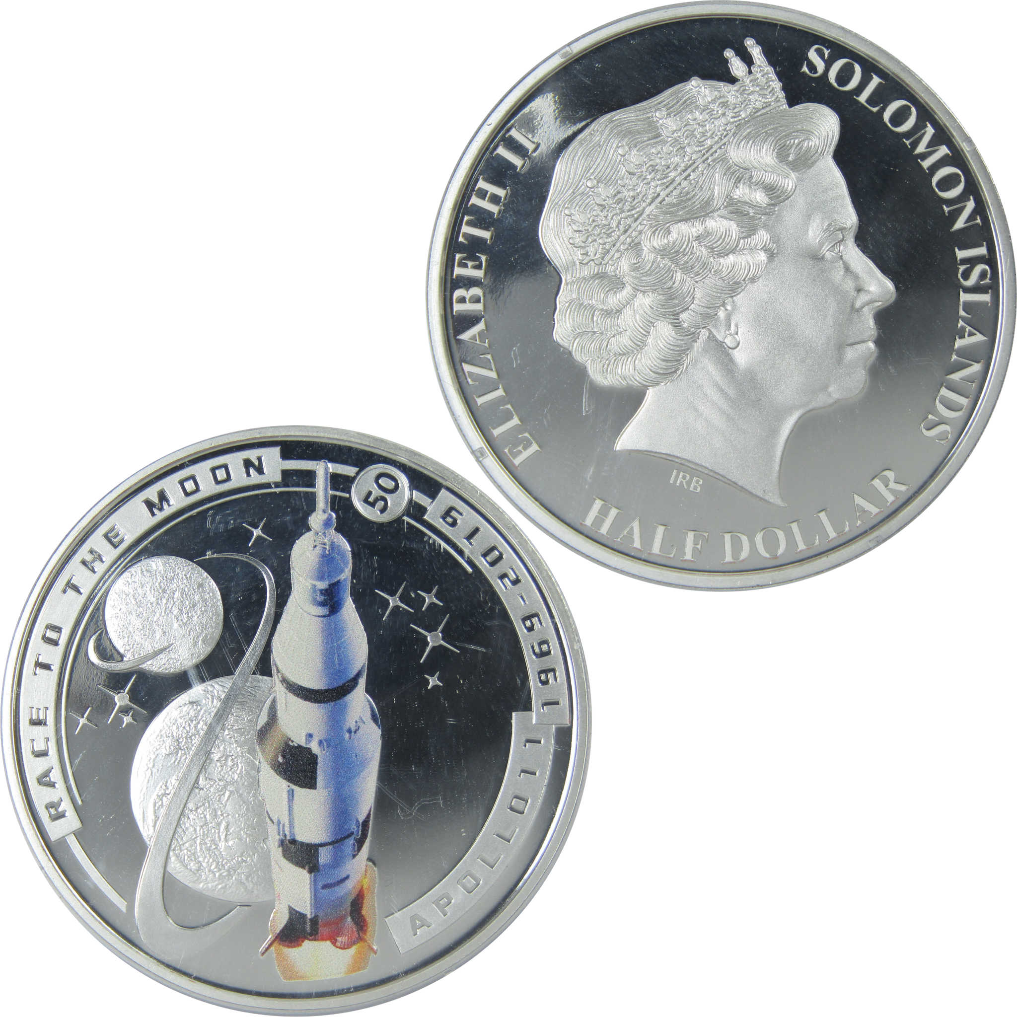 50th Anniversary of Moon Landing Race to the Moon Proof 2019