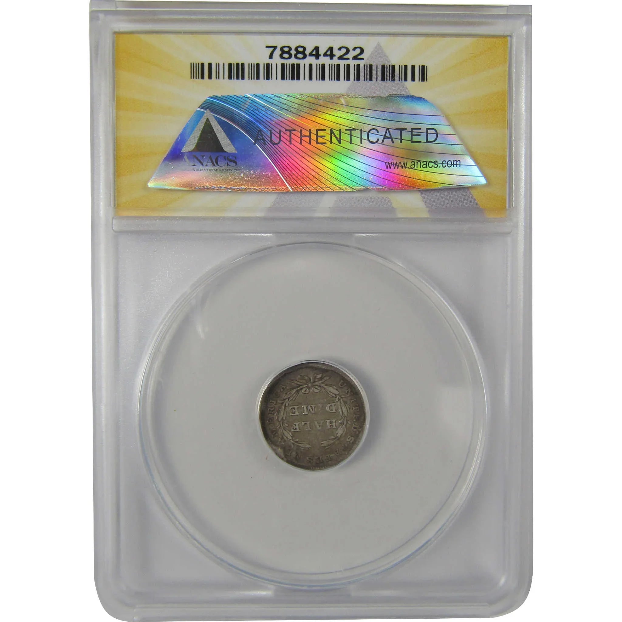 1837 Large Date Seated Liberty Half Dime VF20 Details ANACS SKU:I20110