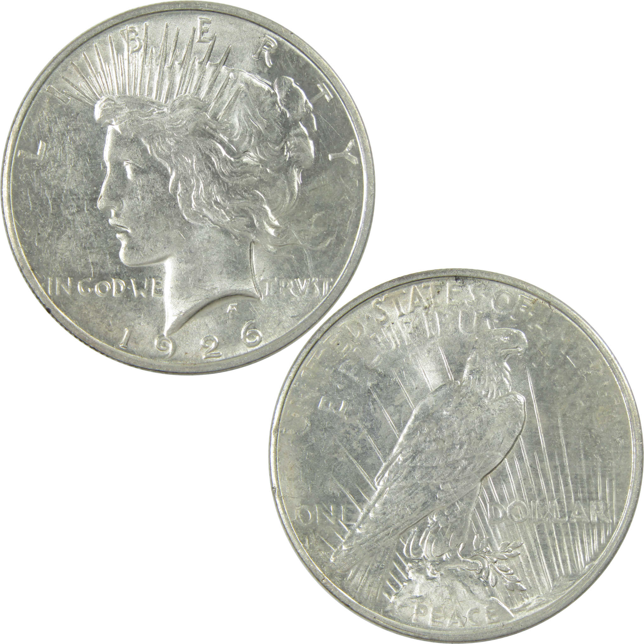 1926 Peace Dollar AU About Uncirculated Silver $1 Coin SKU:I13689