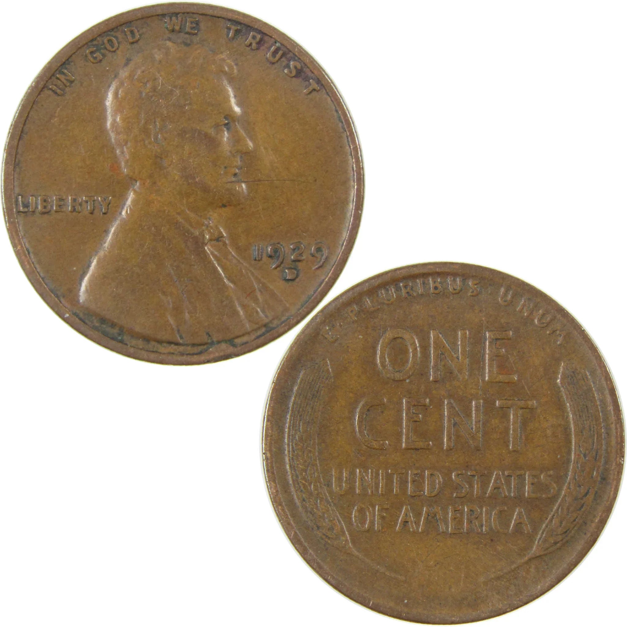 1929 D Lincoln Wheat Cent VF Very Fine Penny 1c Coin SKU:I27265