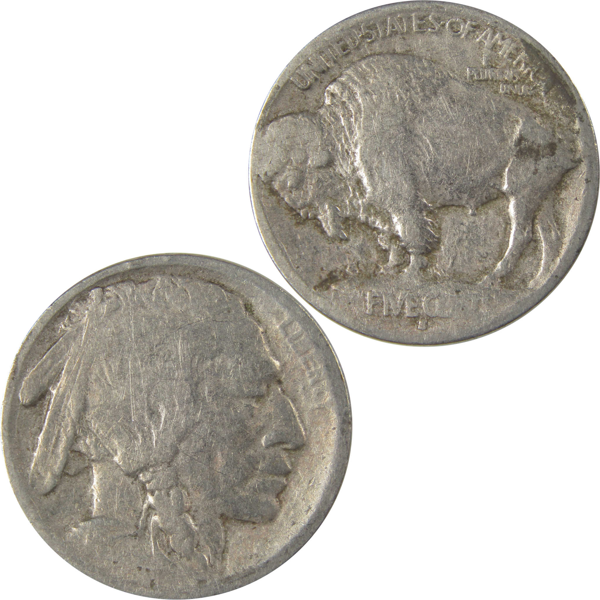 1913 S Type 1 Indian Head Buffalo Nickel FR Fair Details SKU:I22833