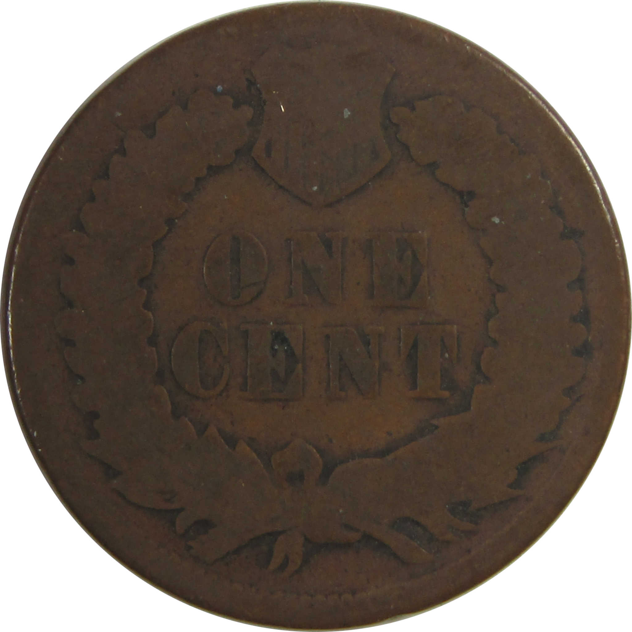 1874 Indian Head Cent AG About Good Penny 1c Coin SKU:CPC0753