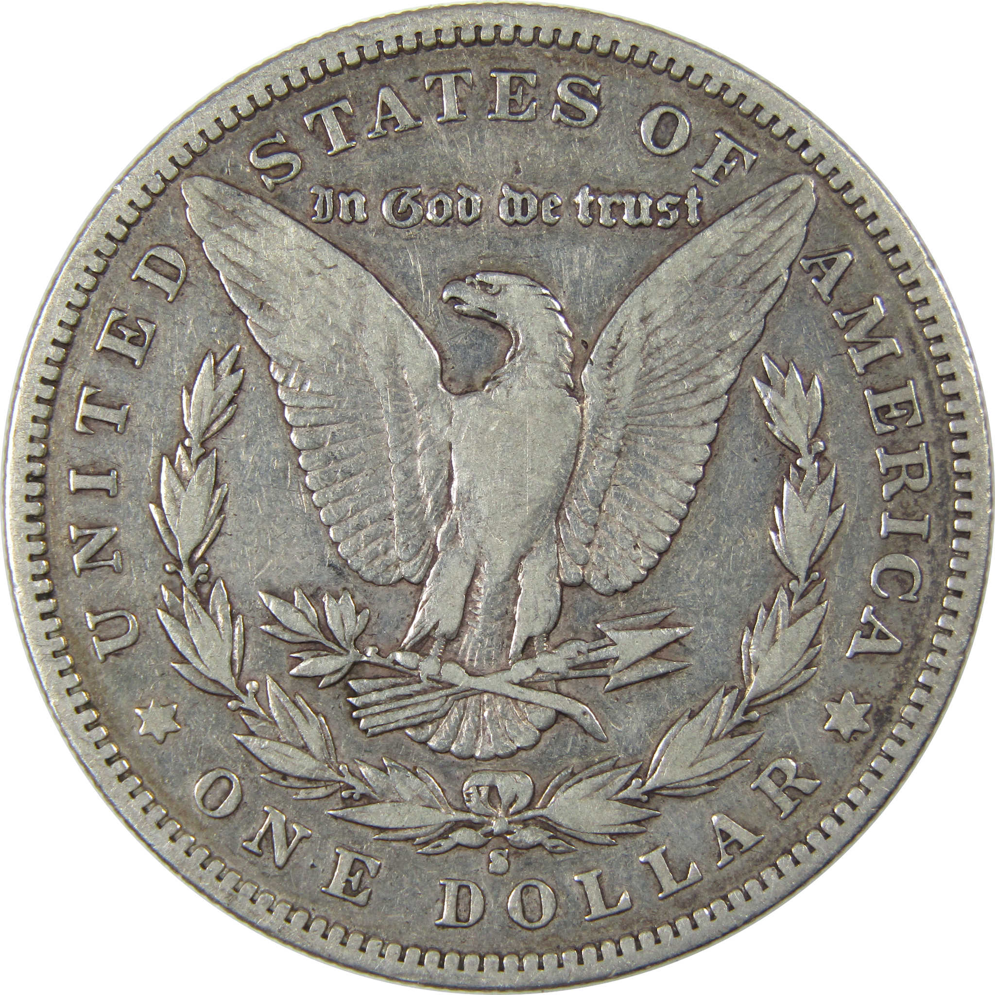 1892 S Morgan Dollar VF Very Fine Silver $1 Coin SKU:I23696