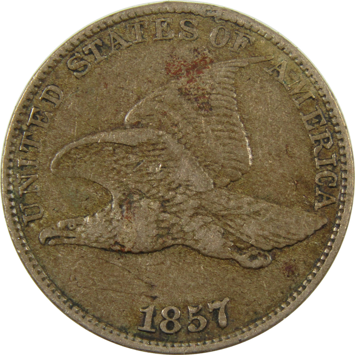 1857 Flying Eagle Cent VF Very Fine Penny 1c Coin SKU:CP1711