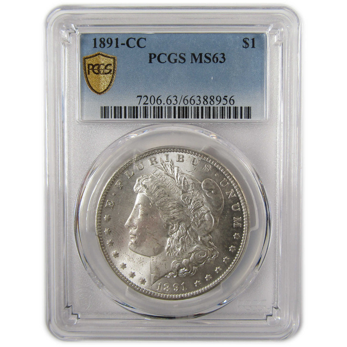 1891 CC Morgan Silver Dollar MS 63 PCGS $1 Coin SKU:I29313 - Morgan coin - Morgan silver dollar - Morgan silver dollar for sale - Profile Coins & Collectibles