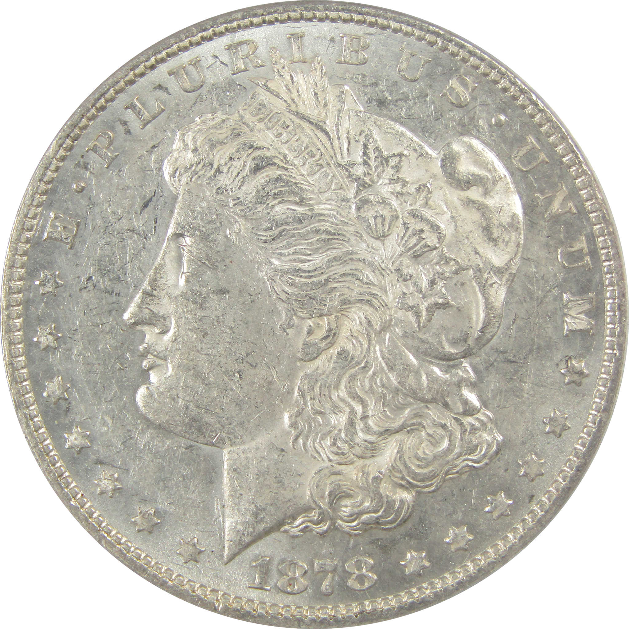 1878 7/8TF VAM-36 Morgan Dollar MS 60 Details ANACS Silver SKU:I21913 - Morgan coin - Morgan silver dollar - Morgan silver dollar for sale - Profile Coins & Collectibles