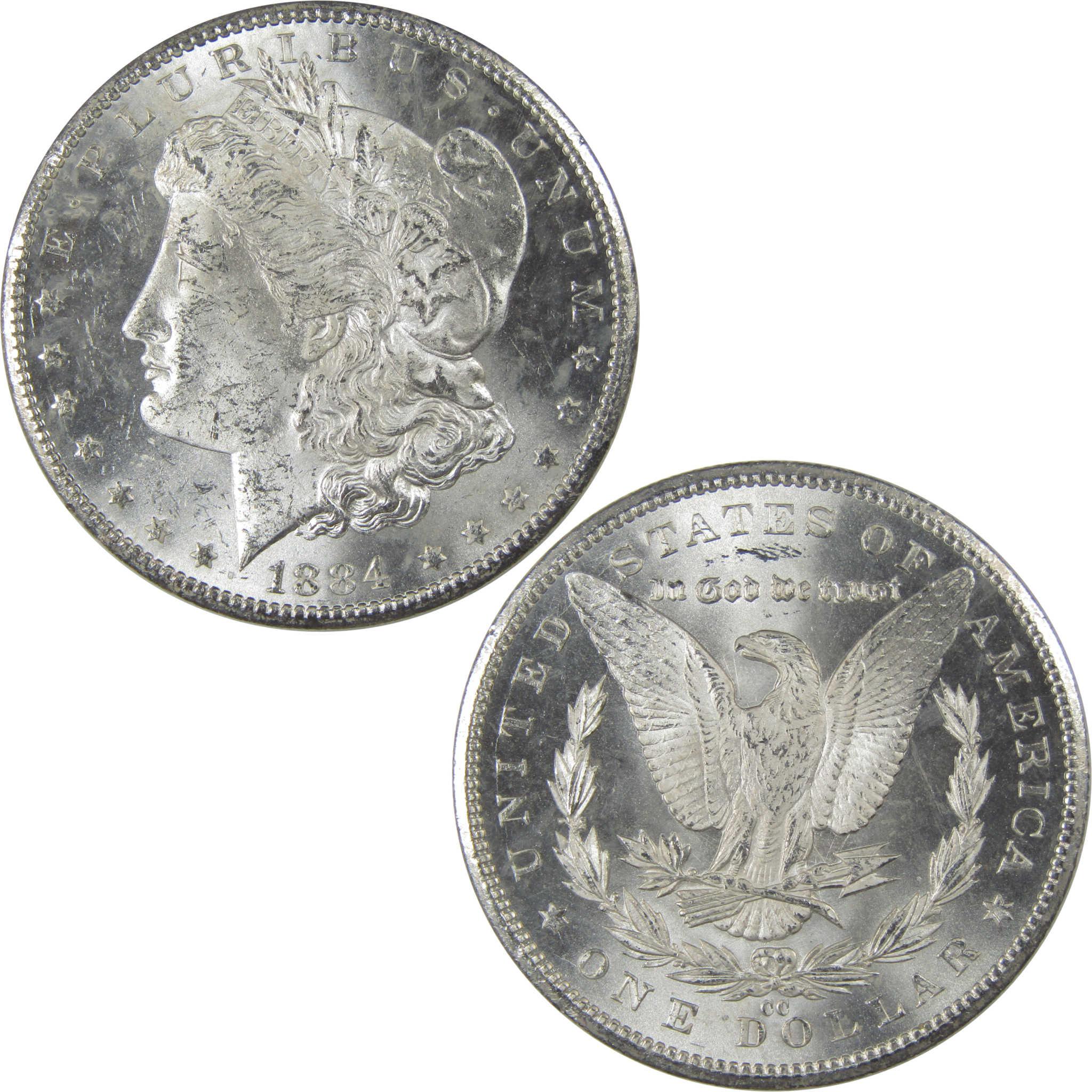 1884 CC Morgan Silver Dollar Uncirculated Mint State SKU:I24393 - Morgan coin - Morgan silver dollar - Morgan silver dollar for sale - Profile Coins & Collectibles