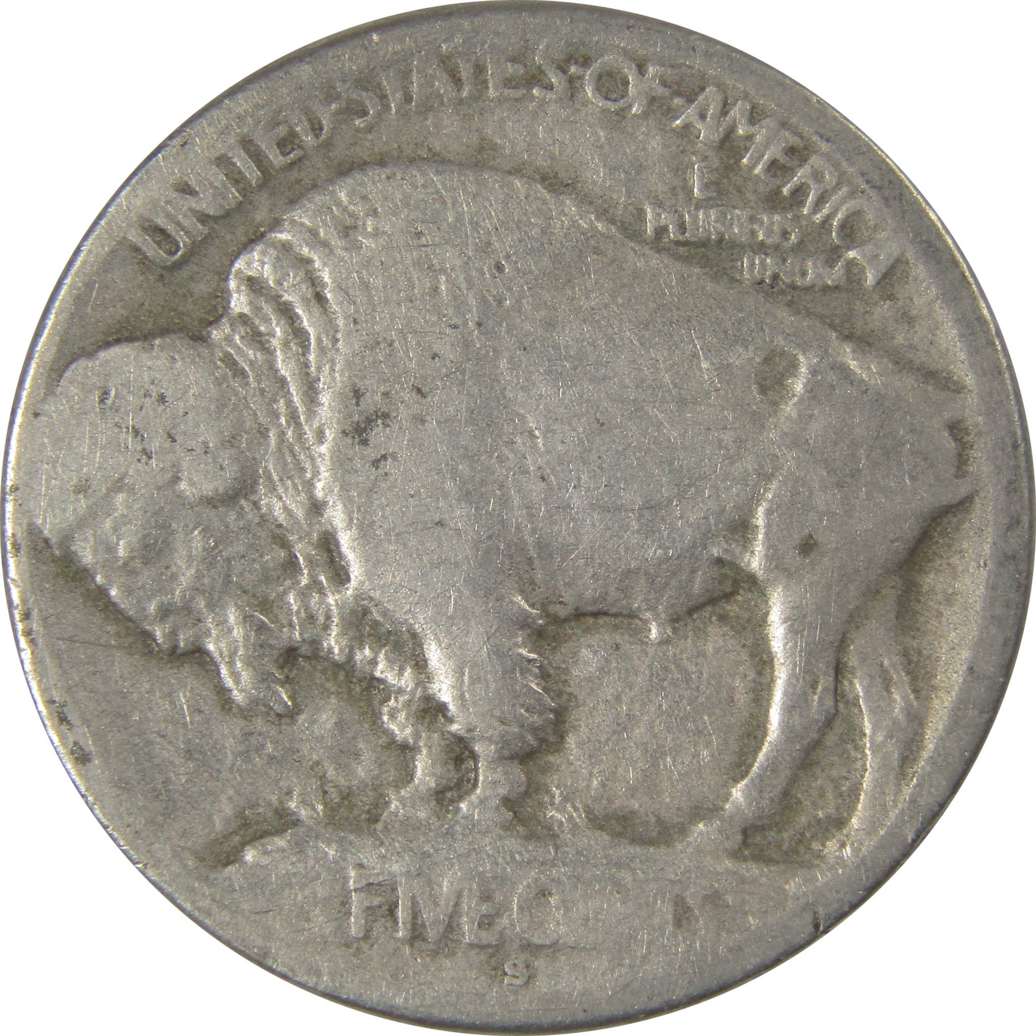 1913 S Type 1 Indian Head Buffalo Nickel FR Fair Details SKU:I22830