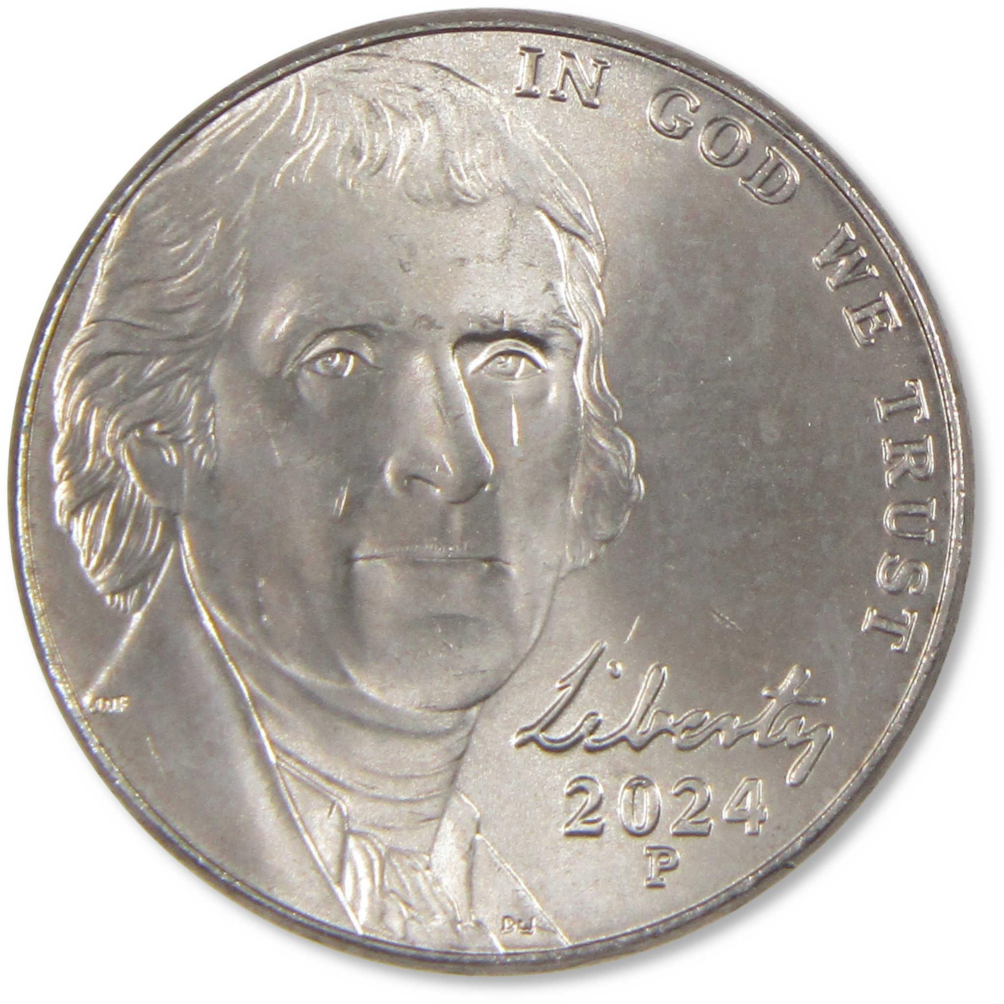 2024 P Jefferson Nickel Uncirculated 5c Coin