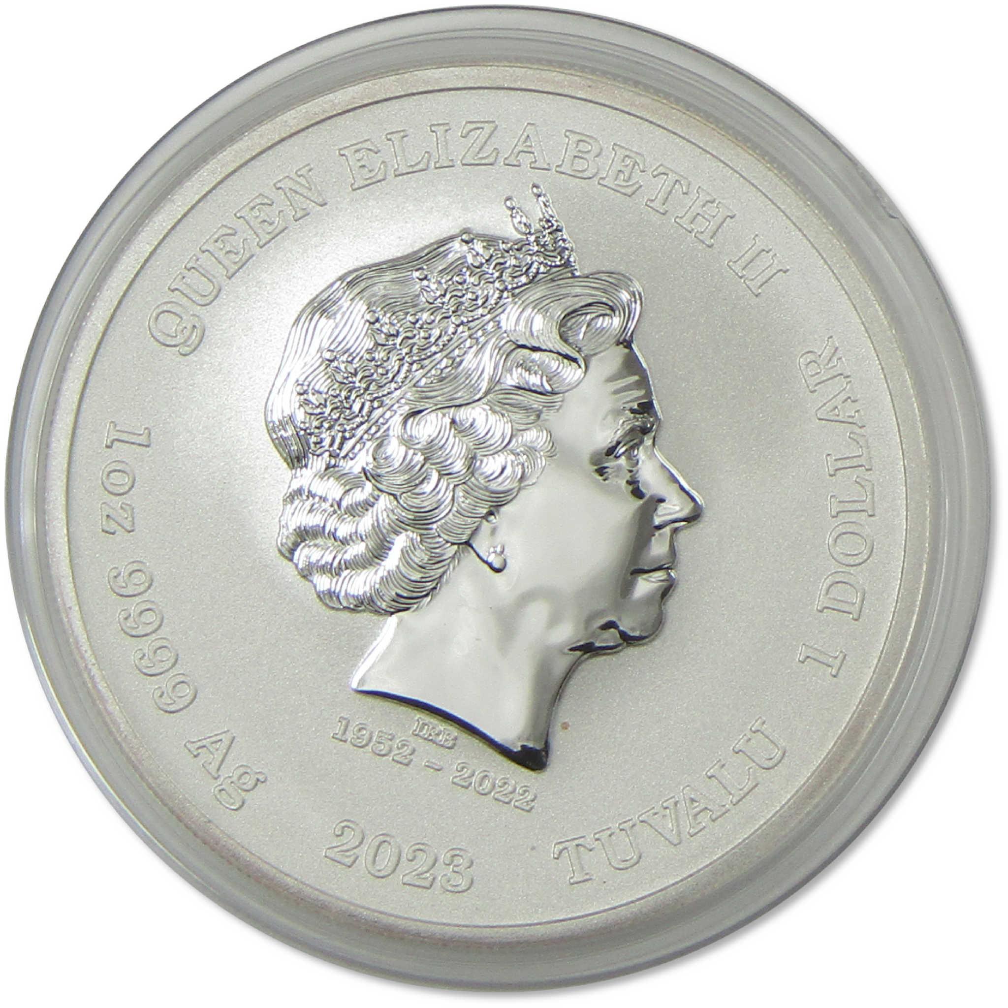 007 James Bond Casino Royale Chip BU 1 oz Silver 2023 SKU:OPC226