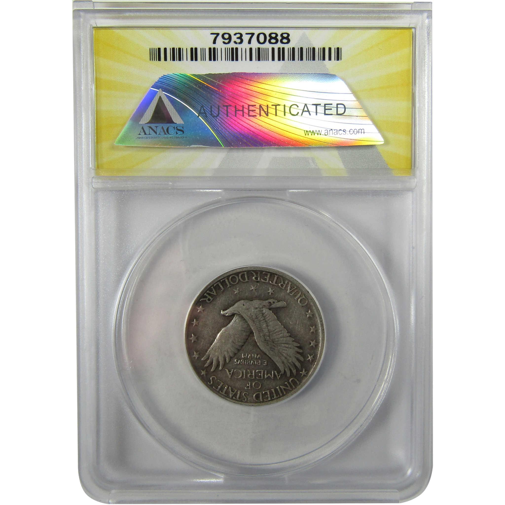 1919 S Standing Liberty Silver Quarter VF 30 ANACS 25c Coin SKU:I28015