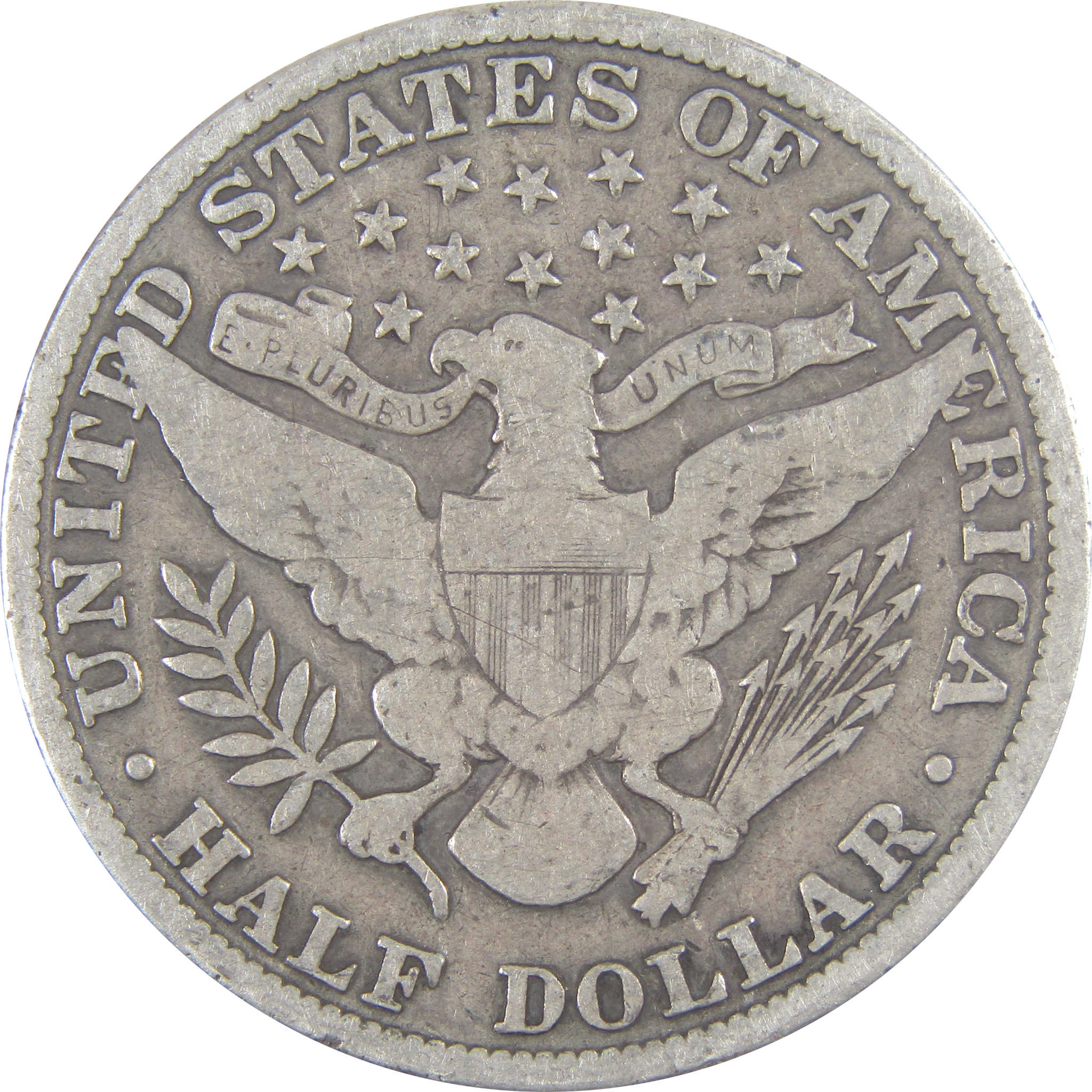 1913 Barber Half Dollar VG Very Good Silver 50c Coin SKU:I16672