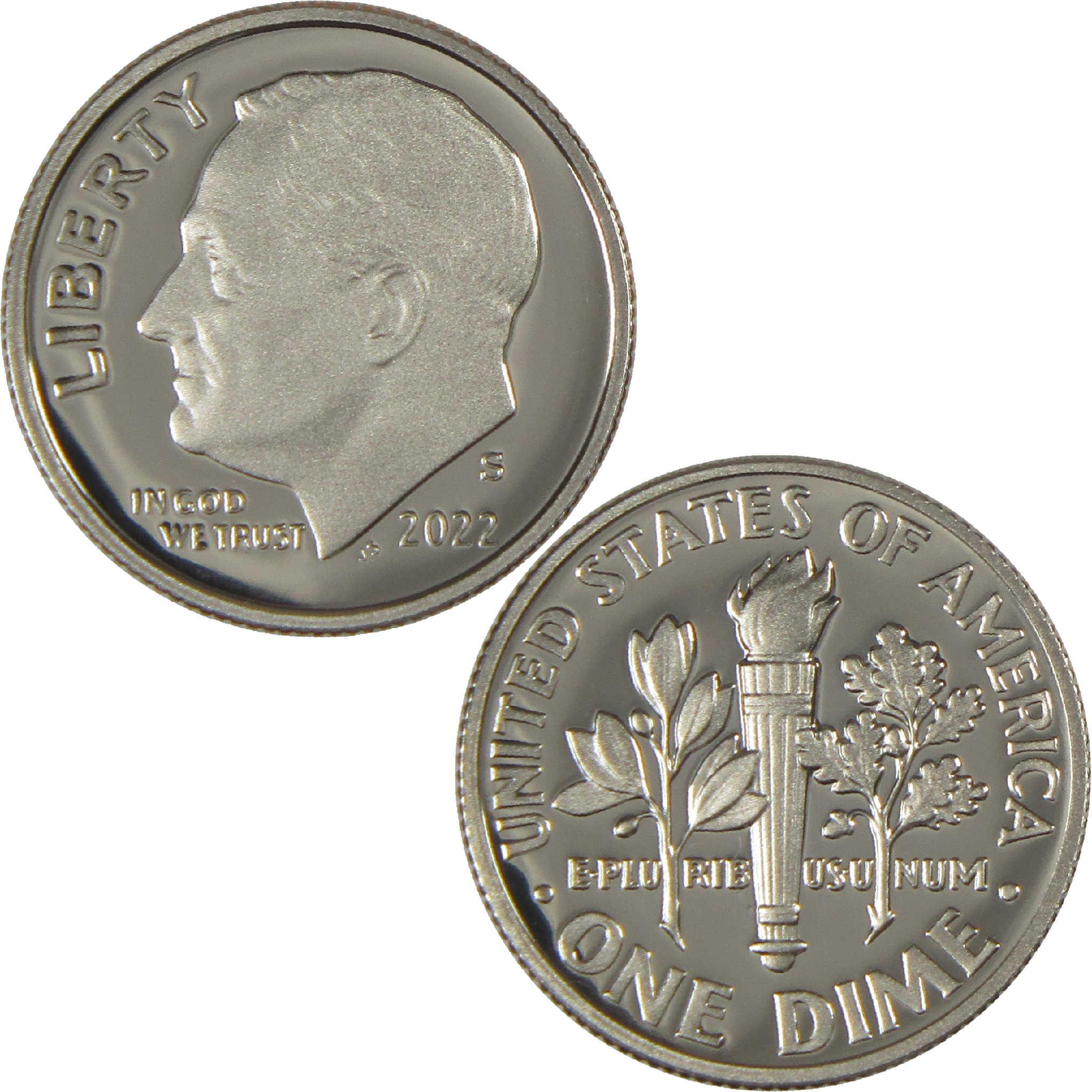 2022 S Roosevelt Dime Choice Proof Clad 10c Coin