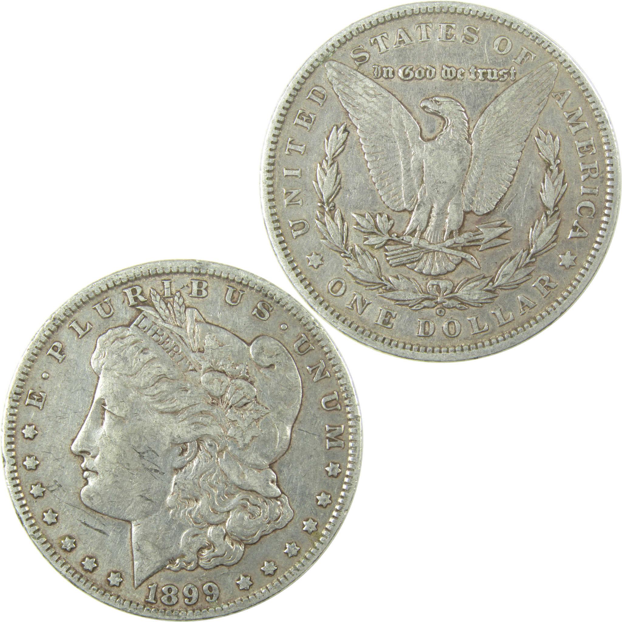 1899 O Micro O Morgan Silver Dollar VF Very Fine $1 Coin SKU:I24744 - Morgan coin - Morgan silver dollar - Morgan silver dollar for sale - Profile Coins & Collectibles