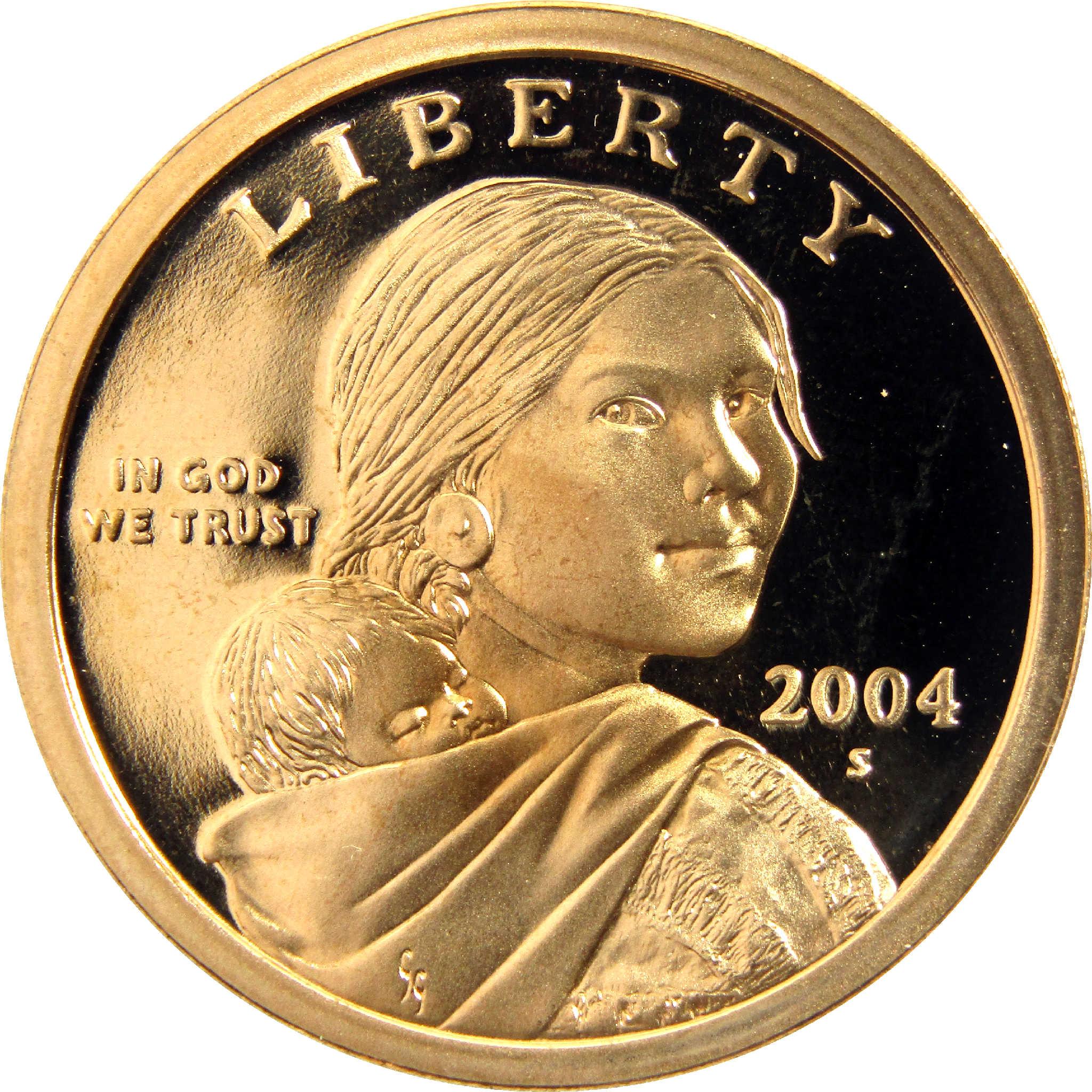 2004 S Sacagawea Native American Dollar Choice Proof $1 Coin