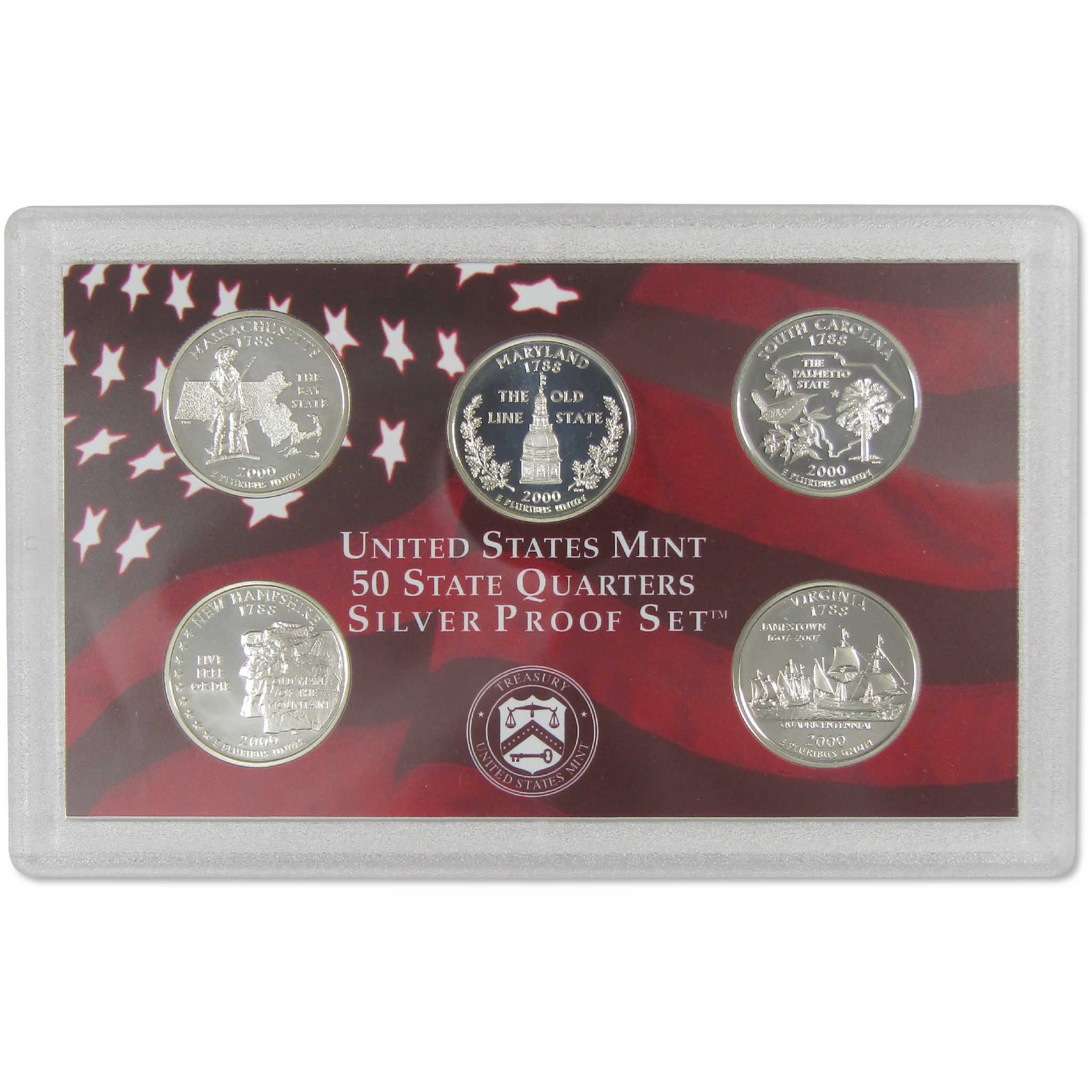2000 Silver Proof Set U.S. Mint Original Government Packaging OGP COA