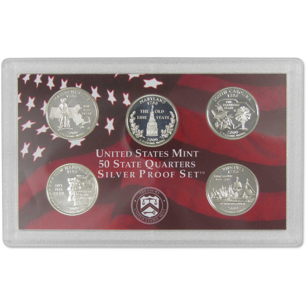 2000 Silver Proof Set U.S. Mint Original Government Packaging OGP COA