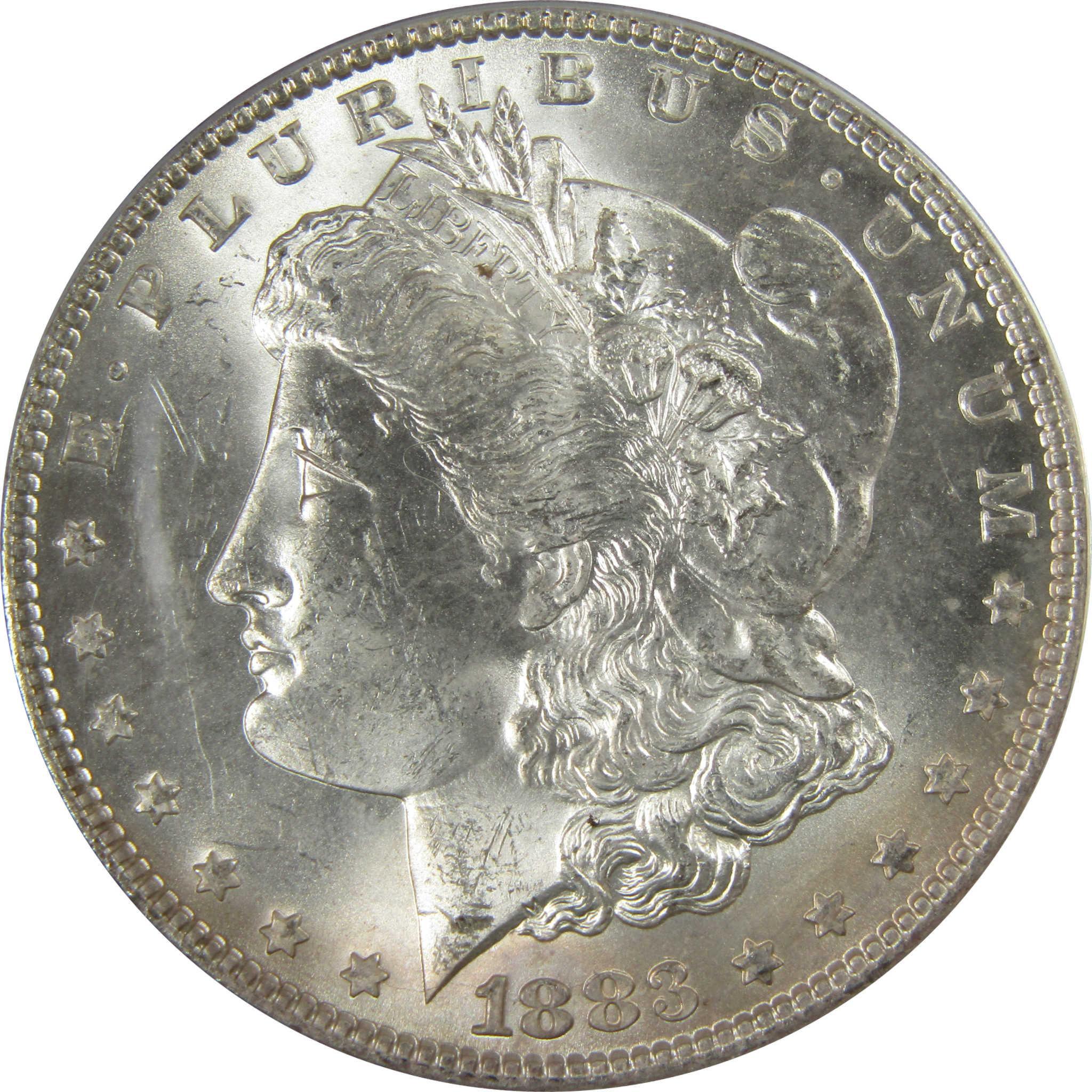1883 Morgan Silver Dollar MS 63 ANACS Uncirculated $1 Coin SKU:CP825 - Morgan coin - Morgan silver dollar - Morgan silver dollar for sale - Profile Coins & Collectibles