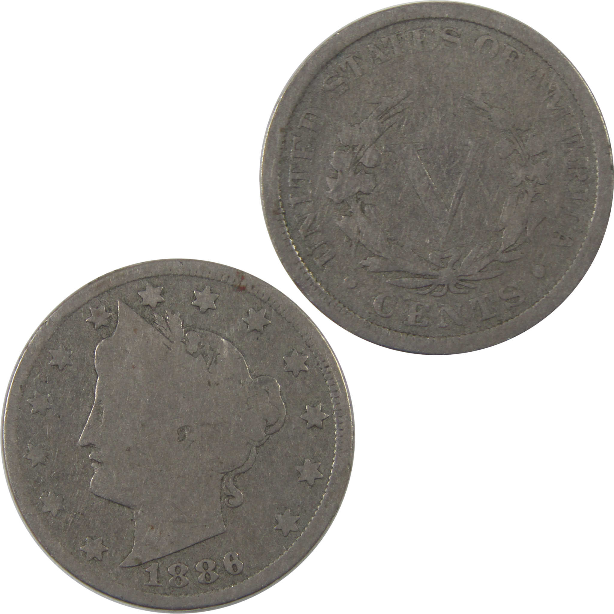 1886 Liberty Head V Nickel G Good 5c Coin SKU:I18808