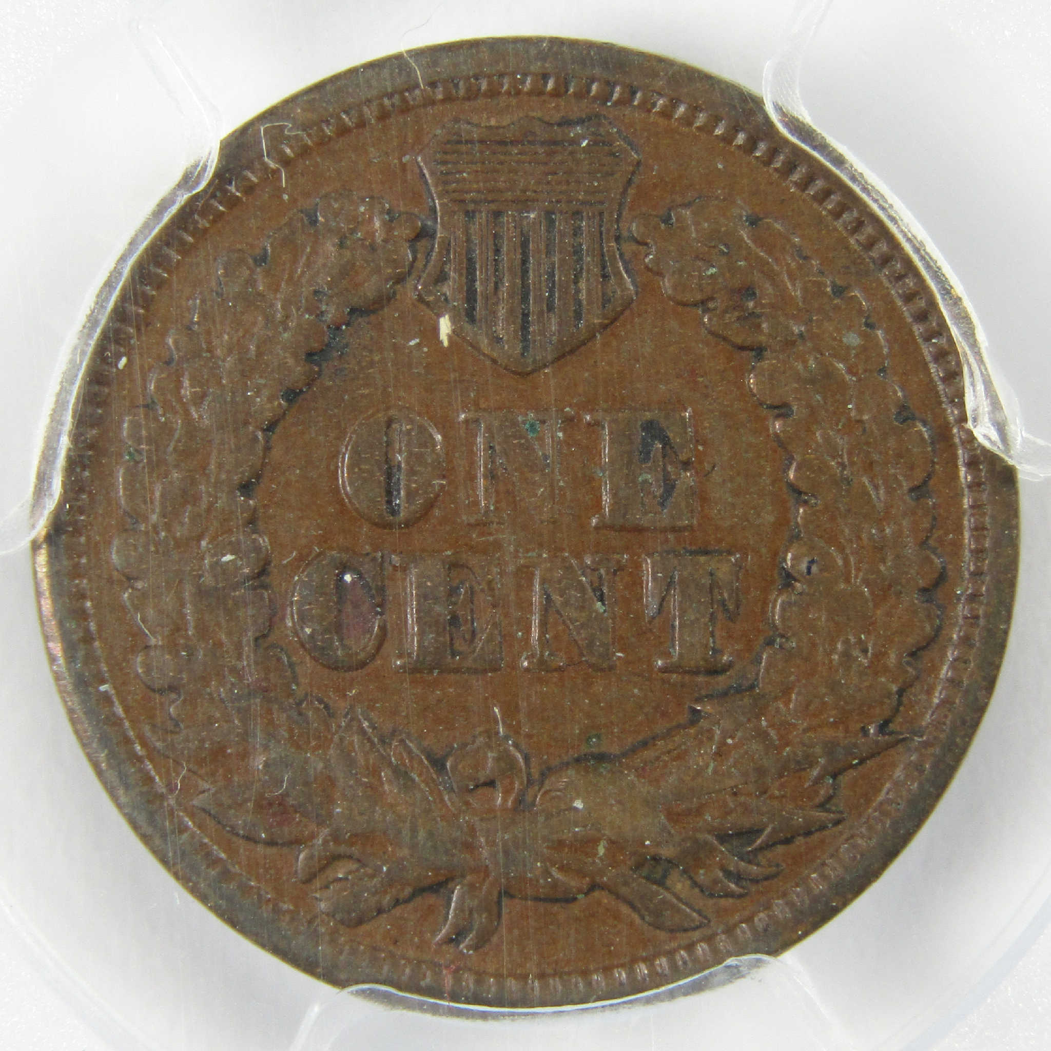 1864 L Repunched Date FS-2303 Indian Head Bronze Cent XF 40 PCGS Penny