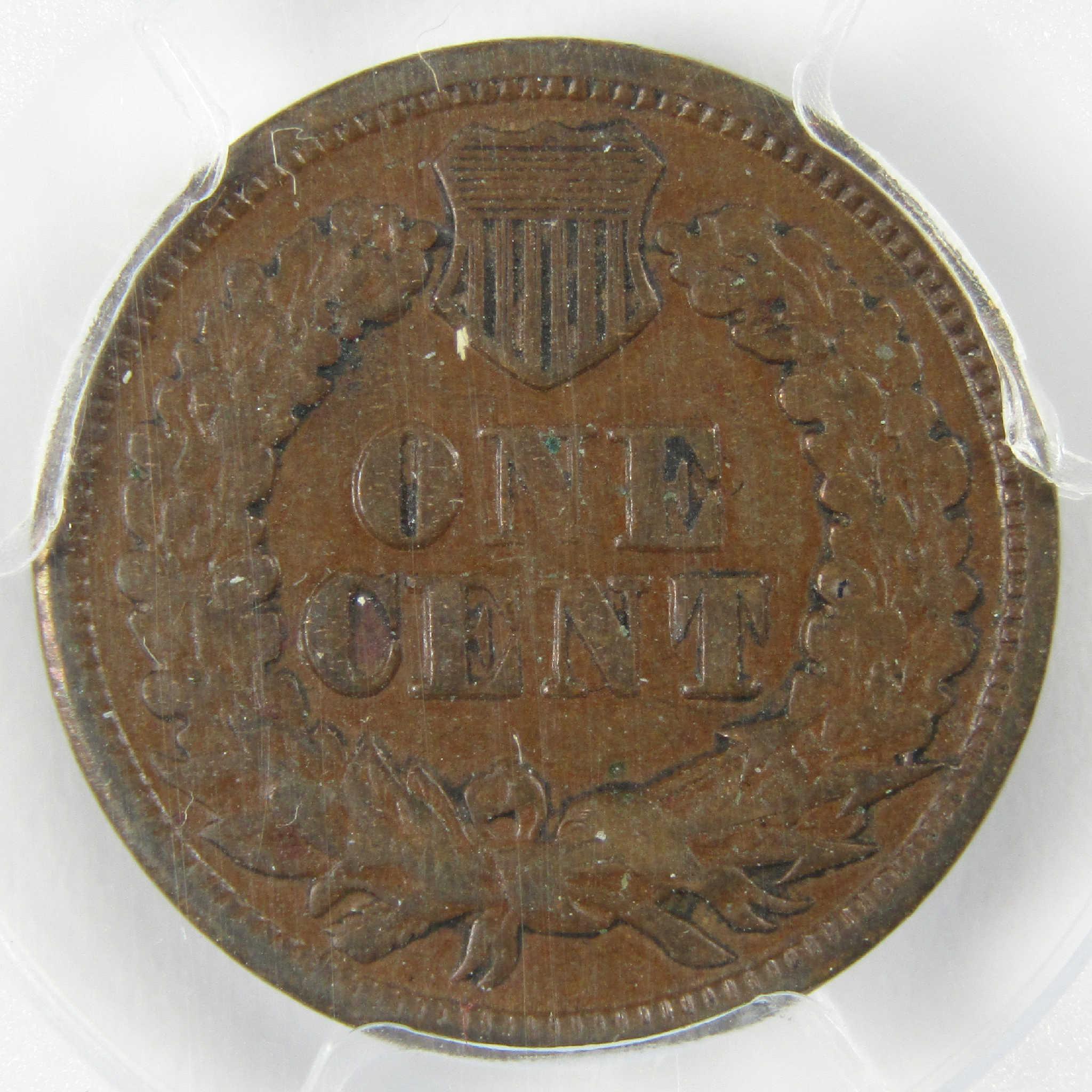 1864 L Repunched Date FS-2303 Indian Head Bronze Cent XF 40 PCGS Penny