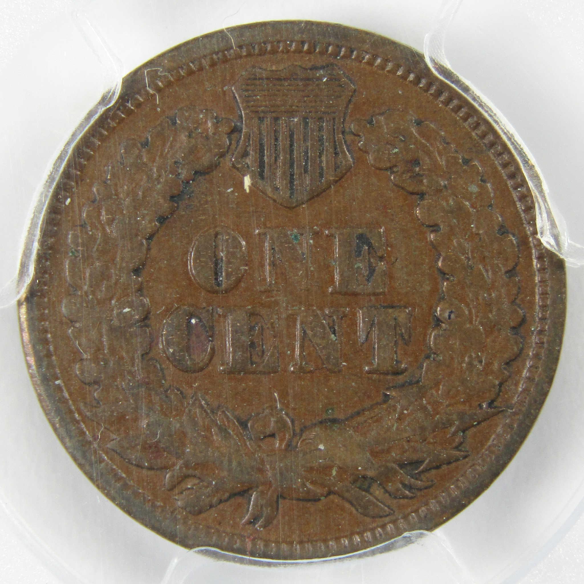 1864 L Repunched Date FS-2303 Indian Head Bronze Cent XF 40 PCGS Penny