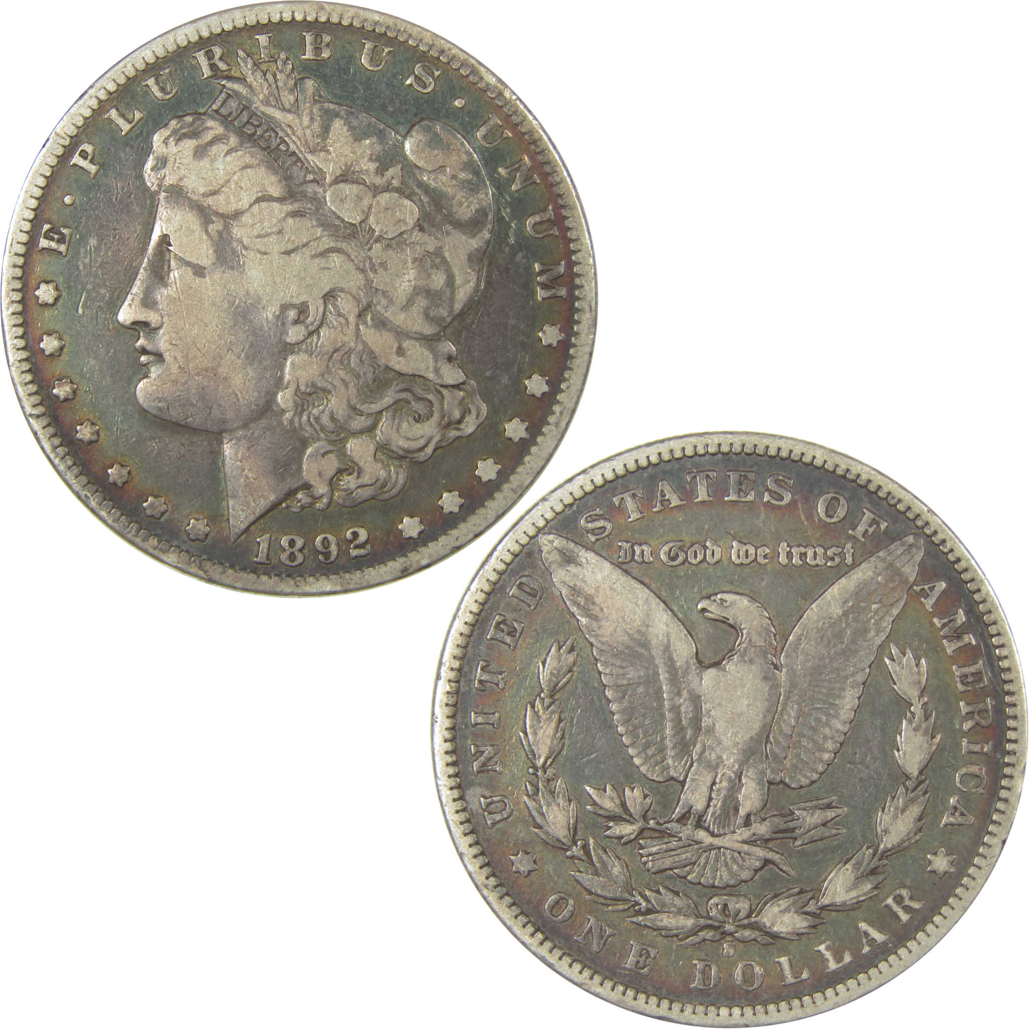 1892 S Morgan Dollar F Fine Silver $1 Coin SKU:CPC0973 - Morgan coin - Morgan silver dollar - Morgan silver dollar for sale - Profile Coins & Collectibles