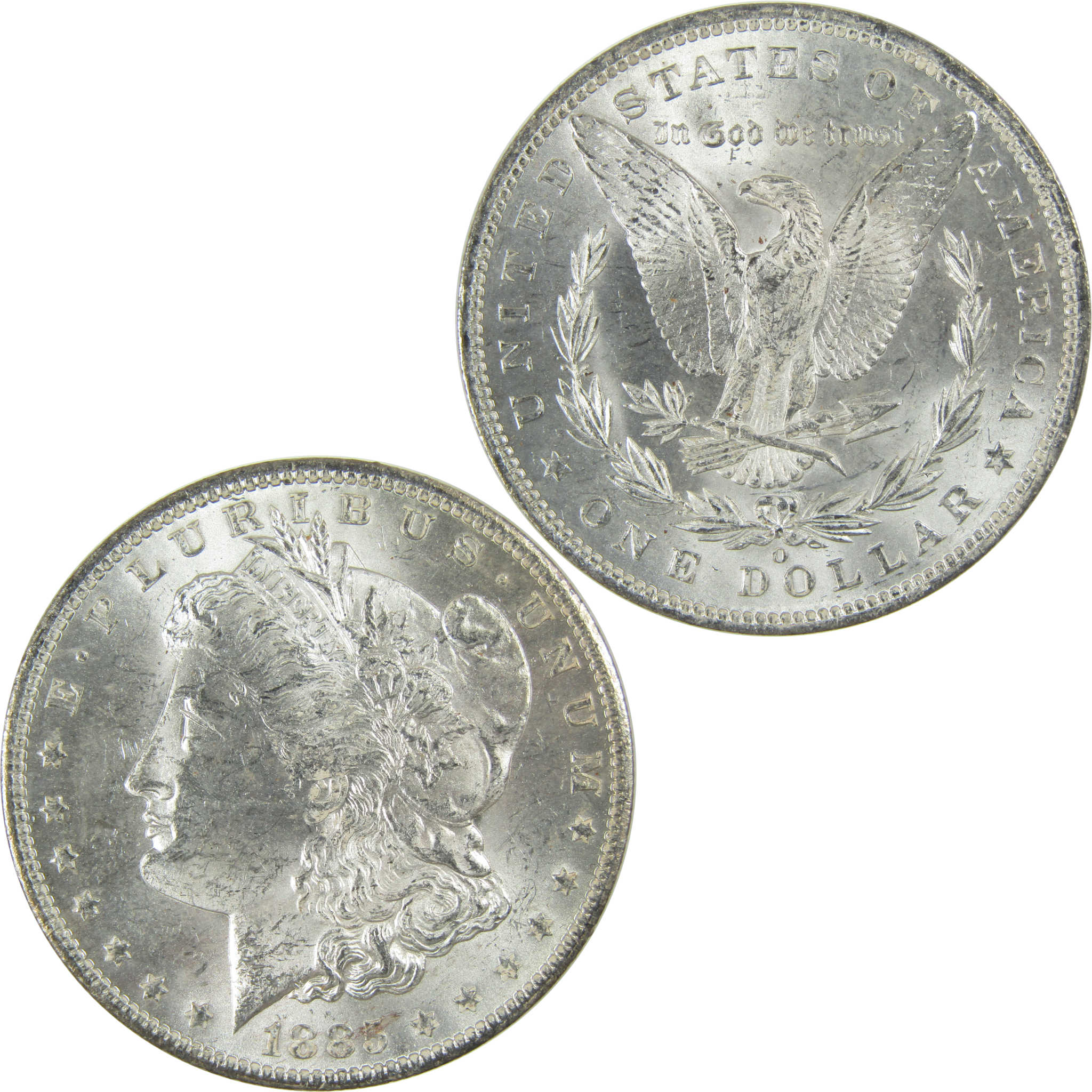 1885 O Morgan Silver Dollar Uncirculated Mint State $1 Coin SKU:I27479