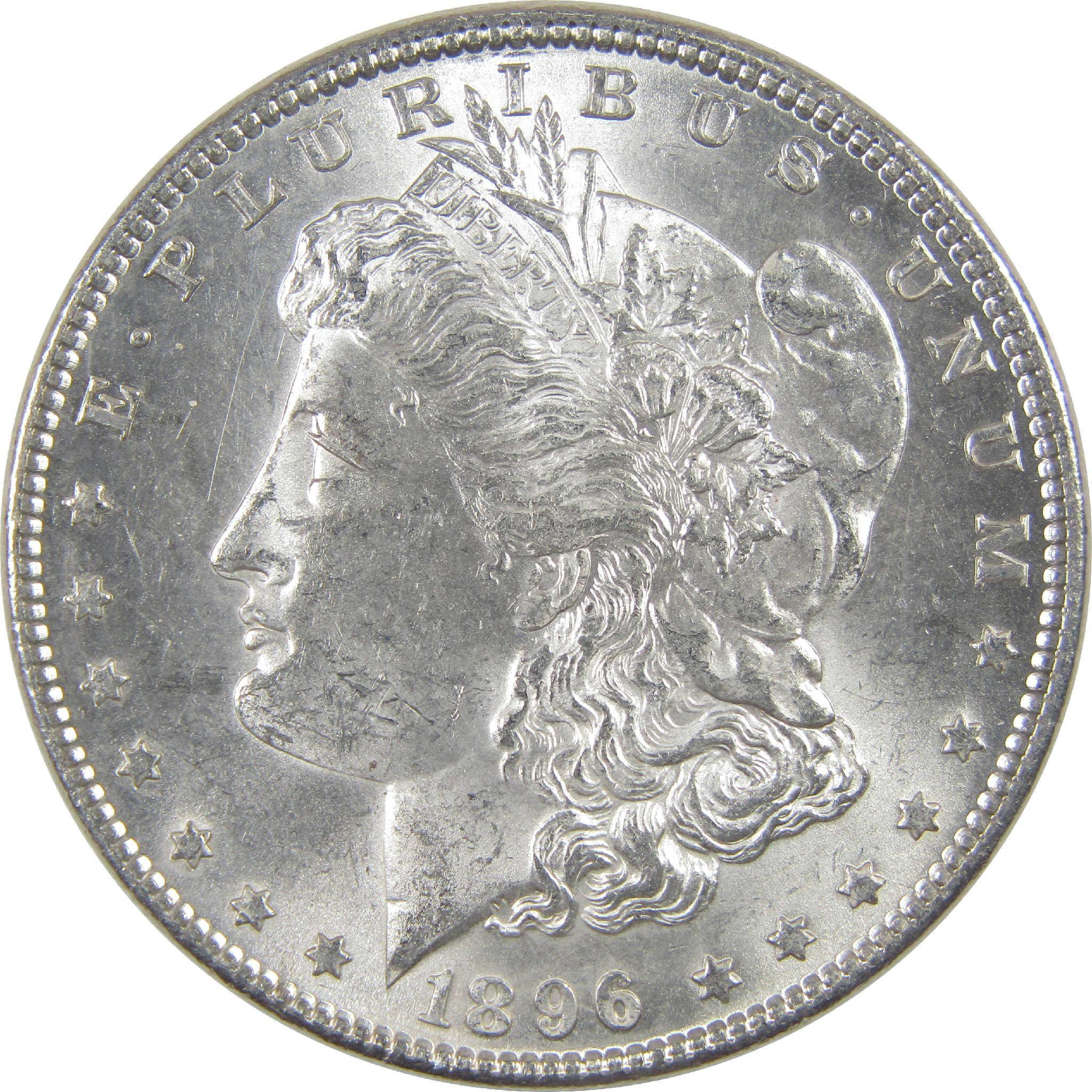 1896 Morgan Dollar Uncirculated Silver $1 Coin - Morgan coin - Morgan silver dollar - Morgan silver dollar for sale - Profile Coins & Collectibles