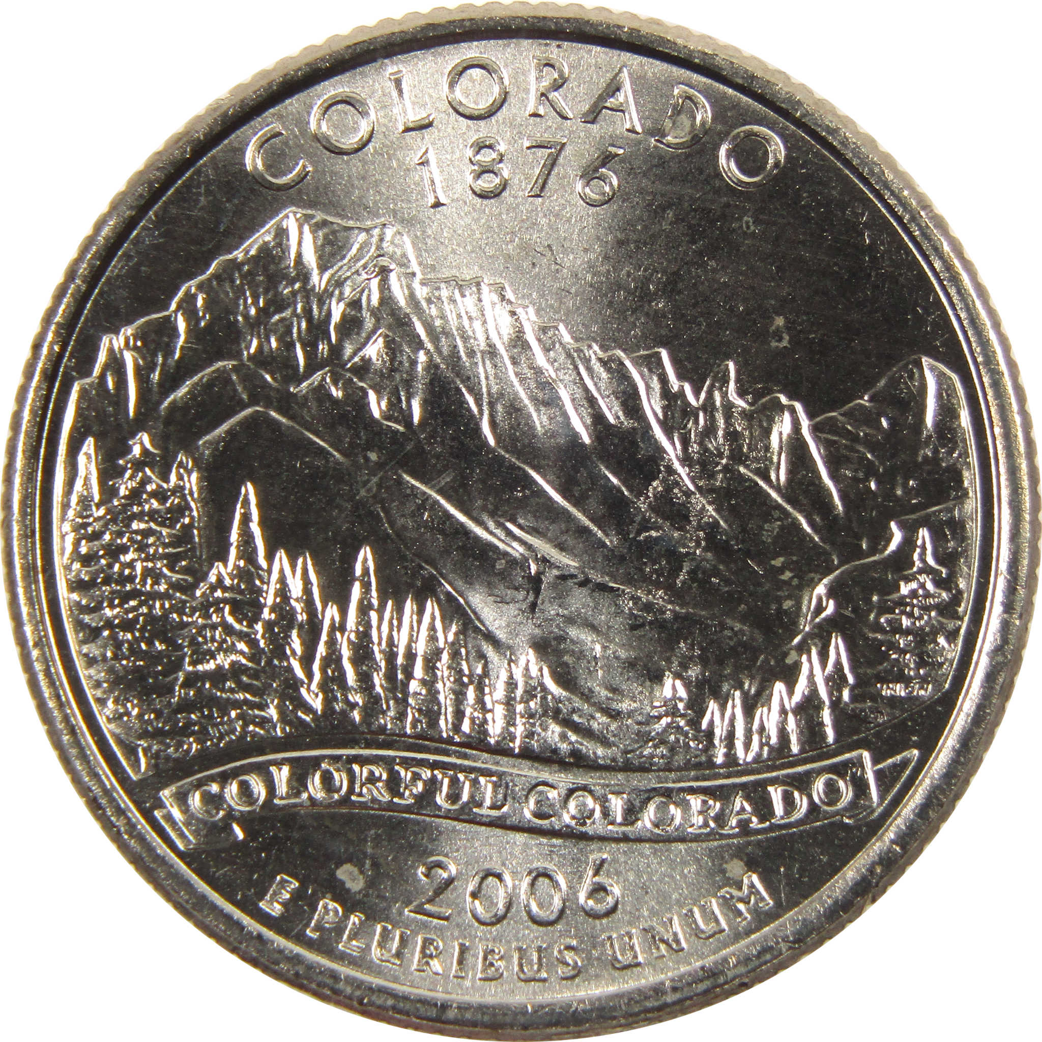 2006 P Colorado State Quarter BU Uncirculated Clad 25c Coin