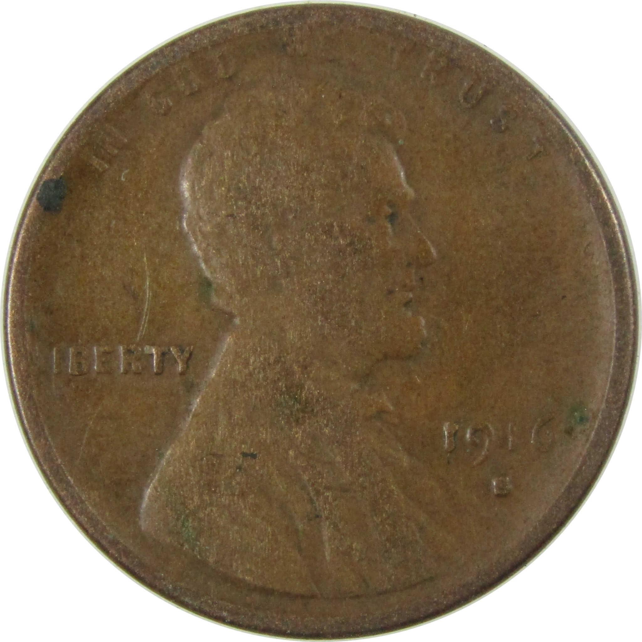 1916 S Lincoln Wheat Cent VF Very Fine Penny 1c Coin SKU:I25844