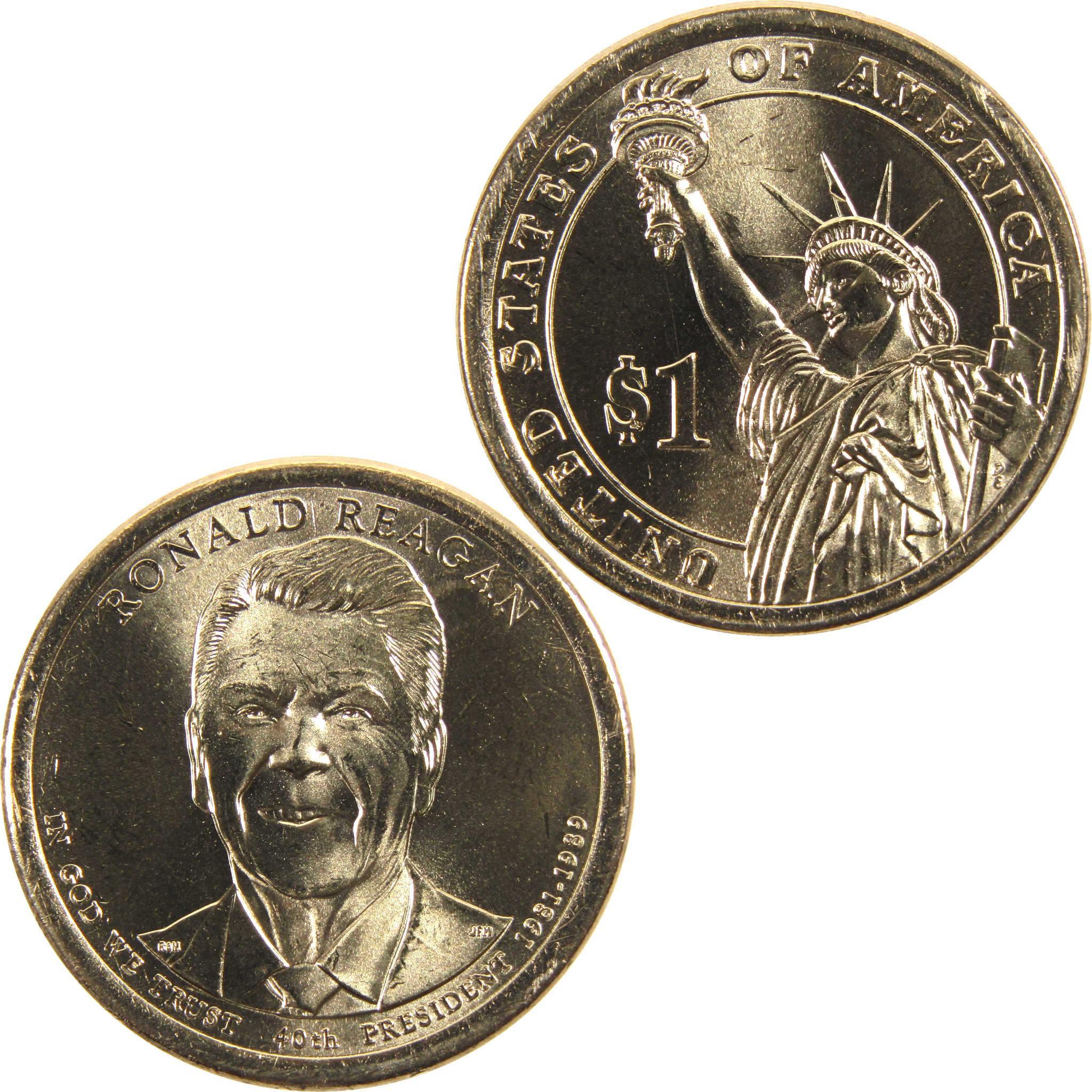 2016 D Ronald Reagan Presidential Dollar BU Uncirculated $1 Coin