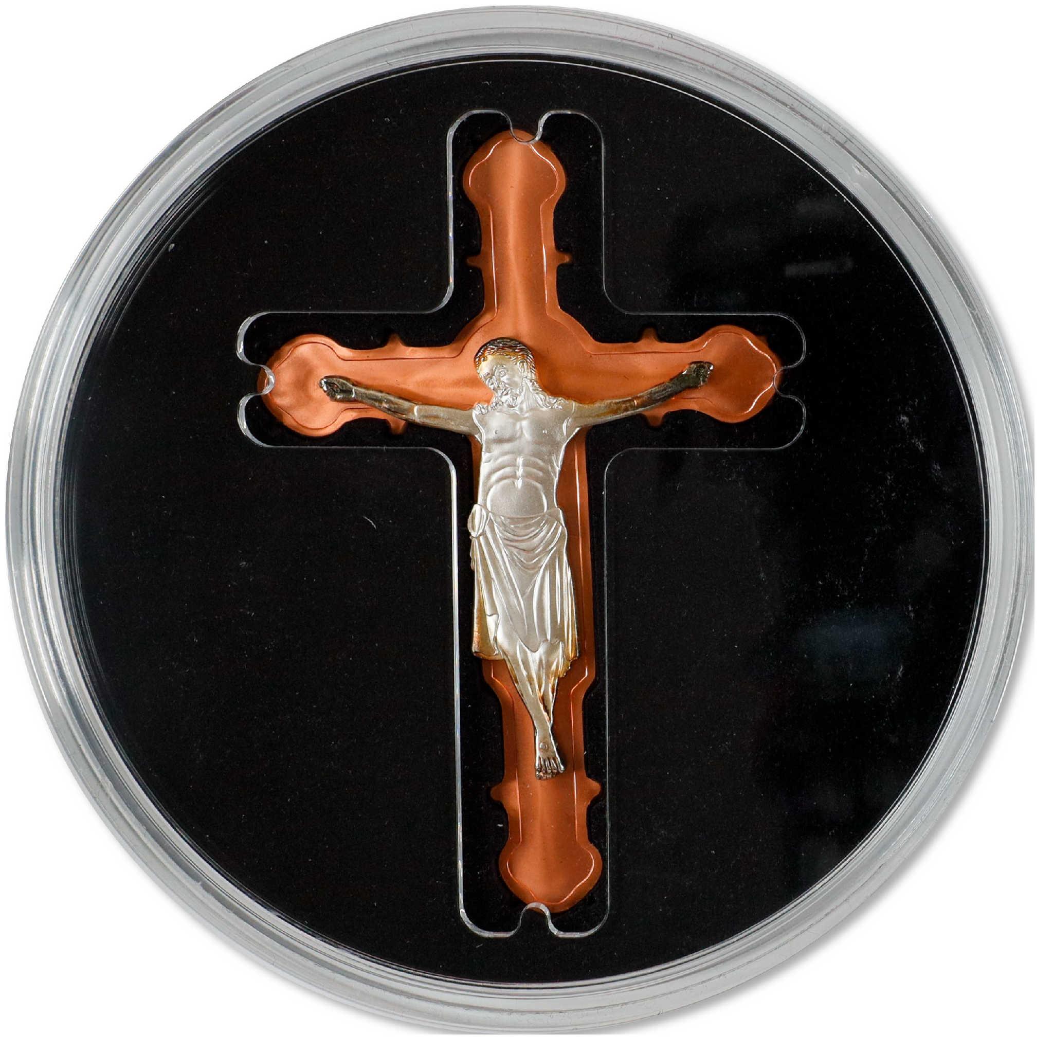 Crucifix of the Church of Mary Cross-Shaped Coin 2023 Cameroon COA