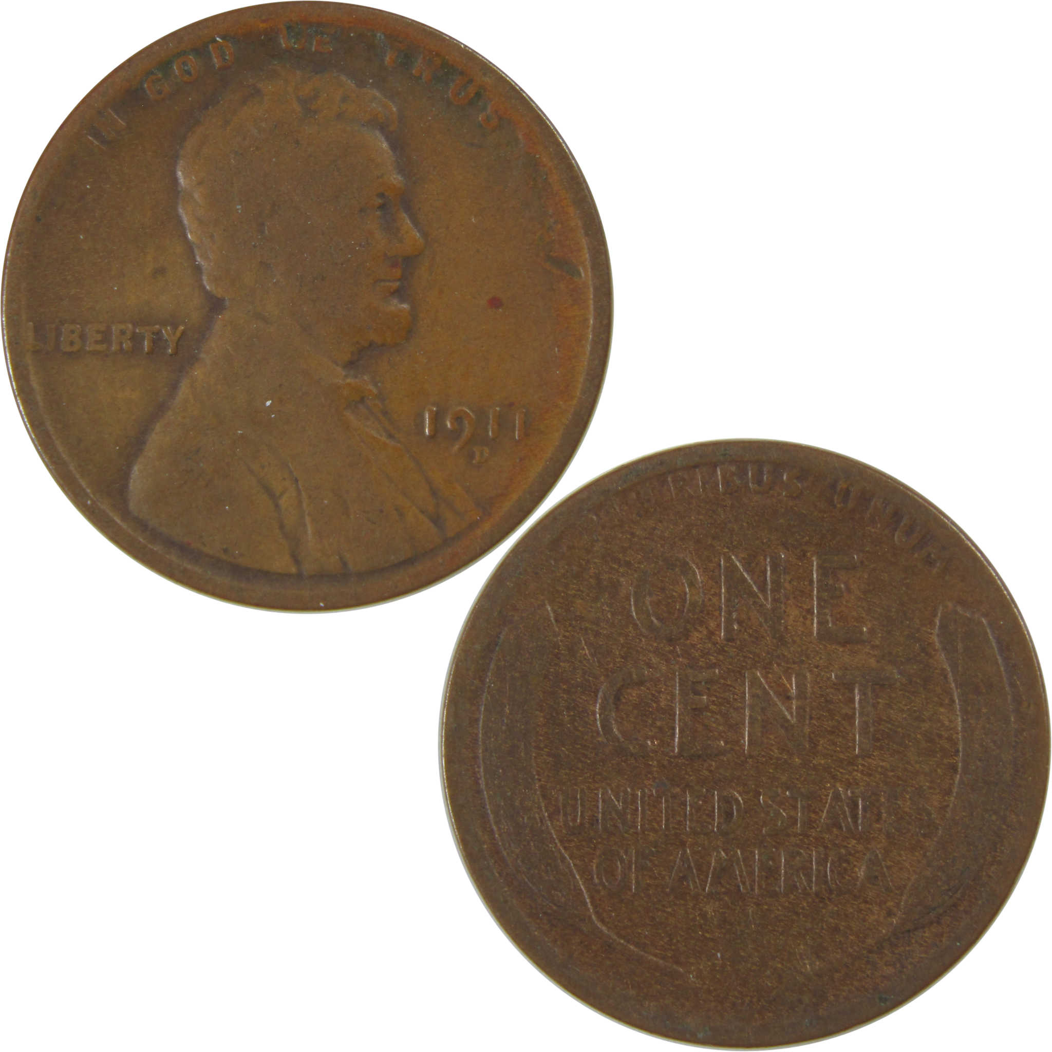 1911 D Lincoln Wheat Cent G Good Penny 1c Coin SKU:I23765