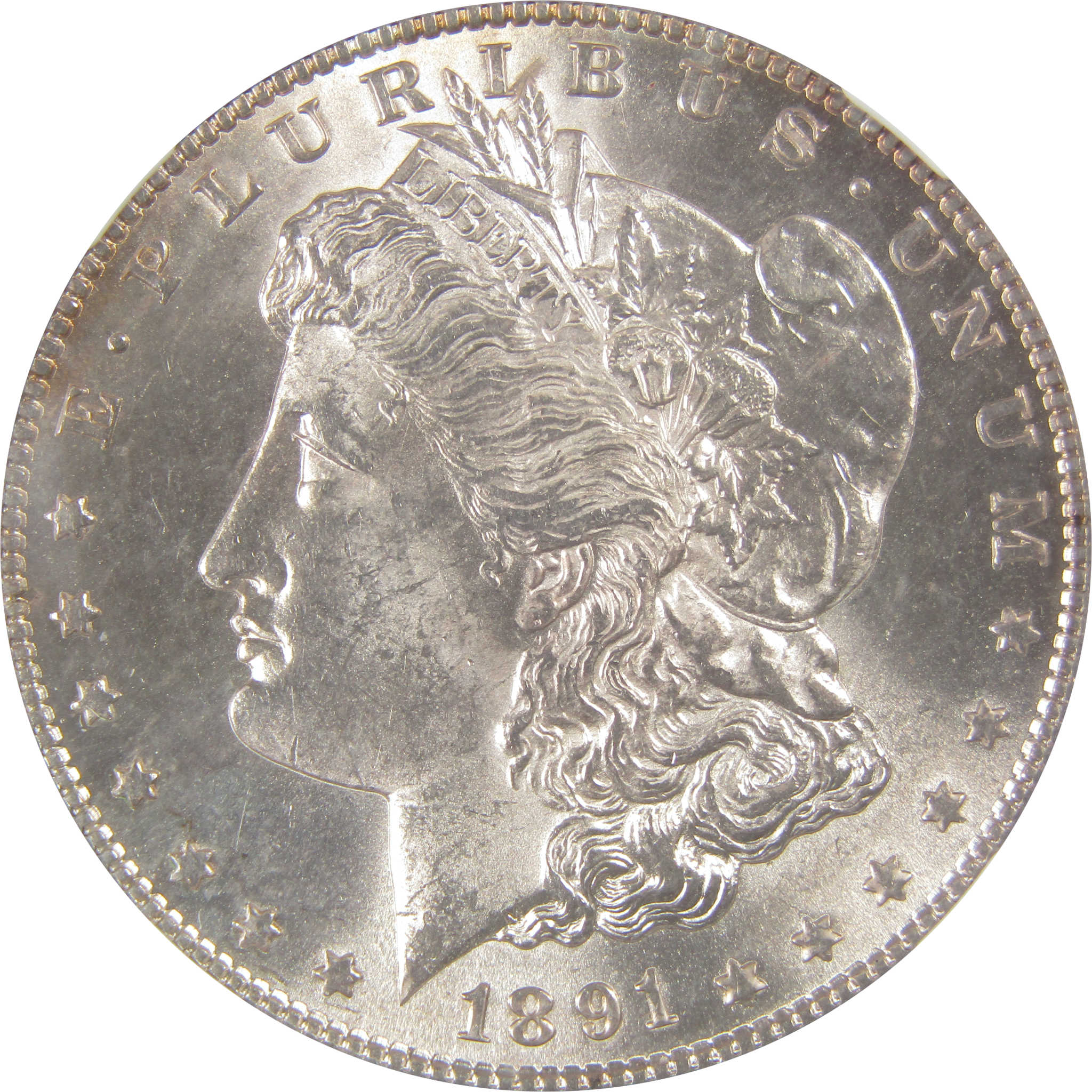 1891 S Morgan Dollar MS 63 NGC Silver Uncirculated $1 Coin SKU:I23419